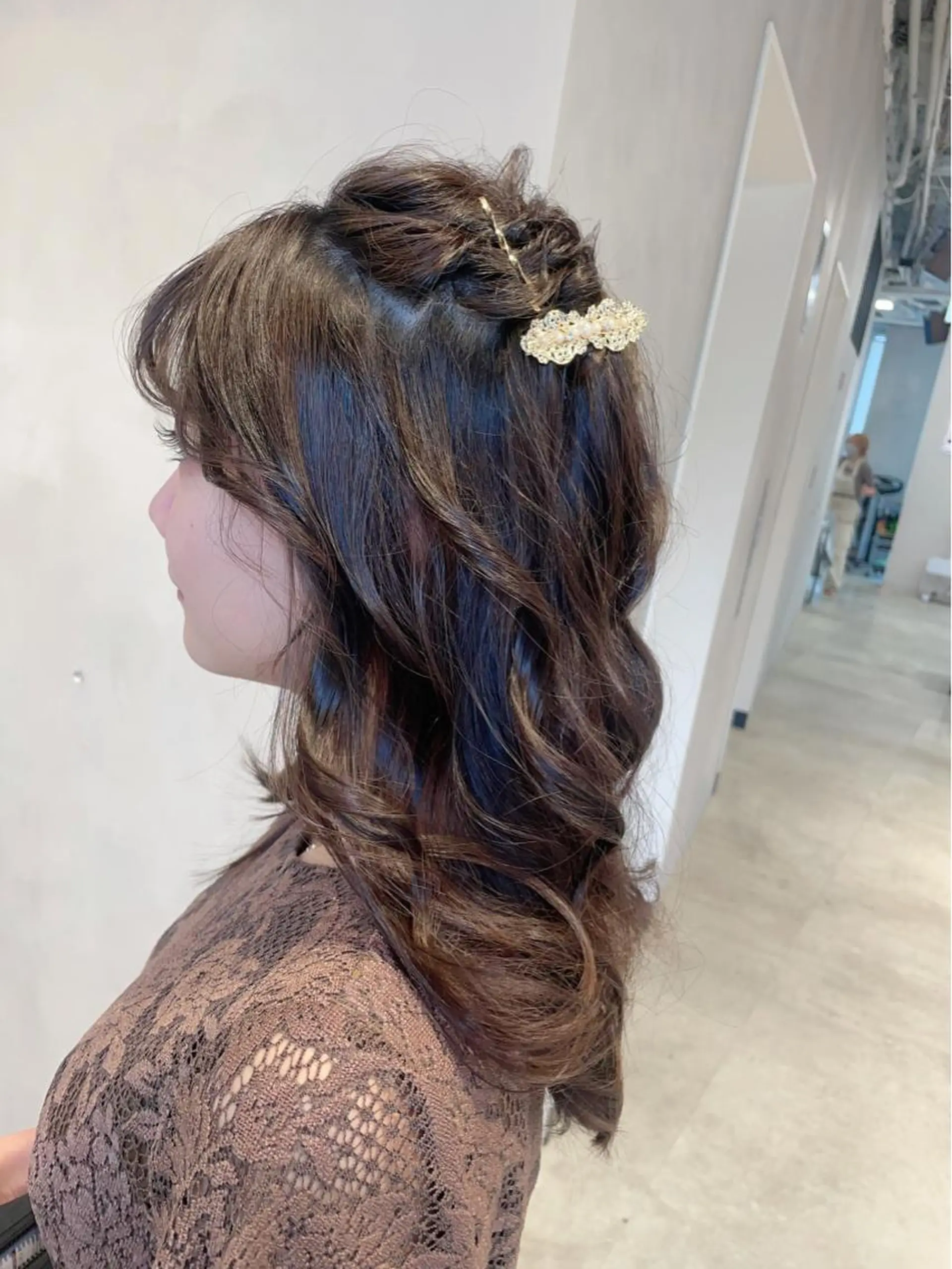 ロング ヘアアレンジ 透明感カラー✨艶髪 制作🌱山根あゆみのヘアスタイル