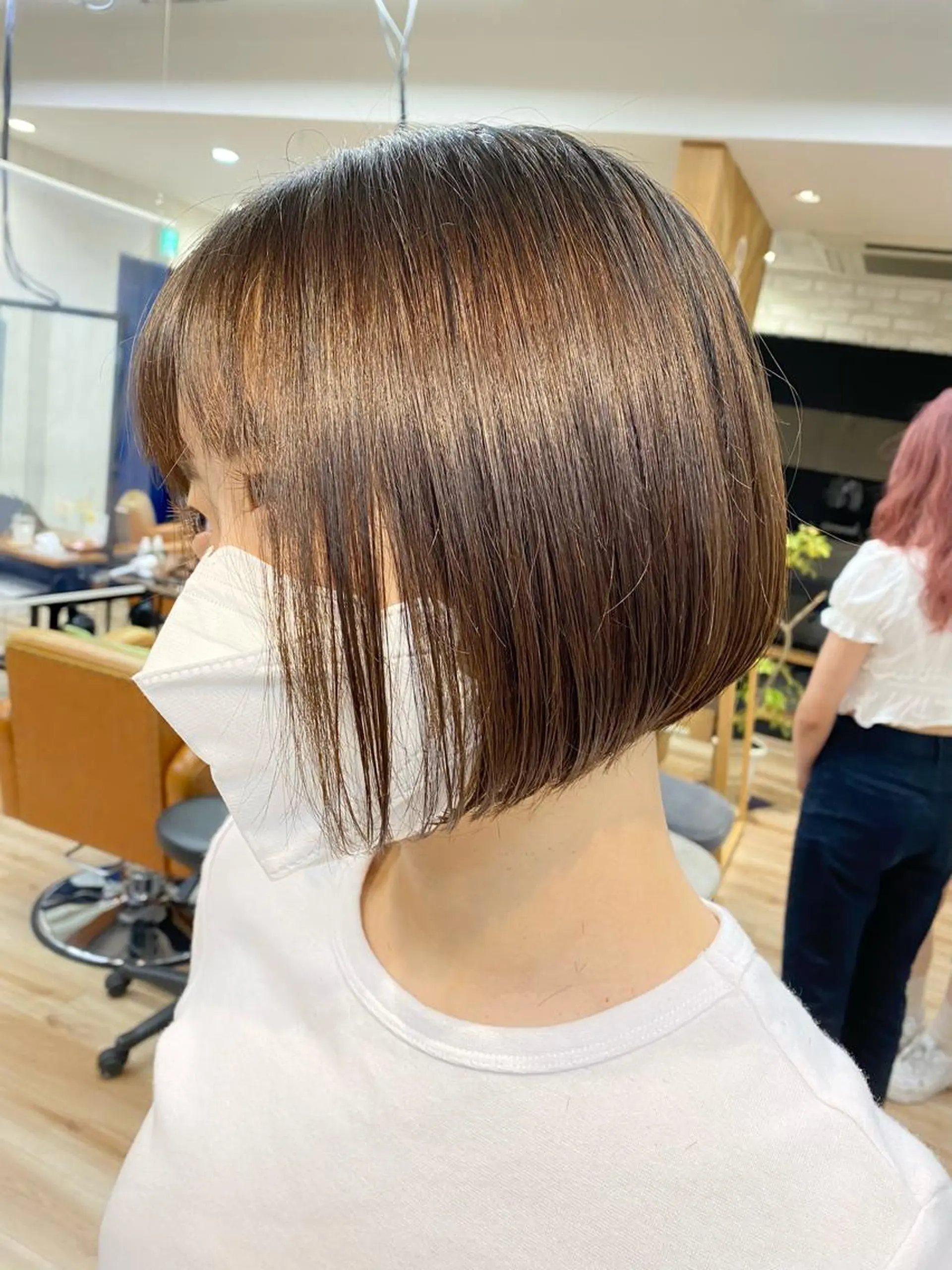 ミディアム カラー パーマ Riposo.所属・✨艶髪✨ 奈須晴香のヘアスタイル