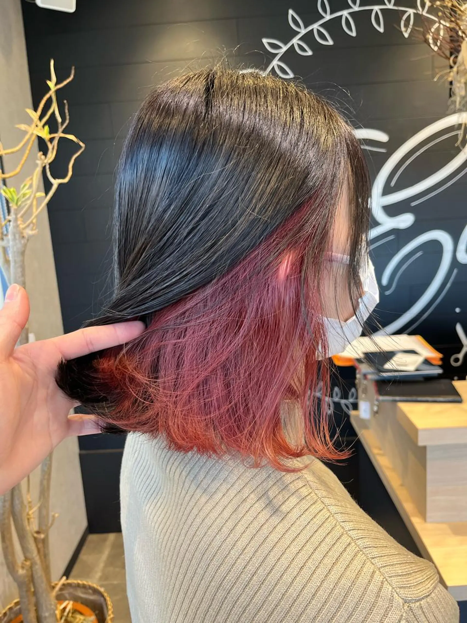 ミディアム カラー 名古屋／デザイン／ ブリーチ/松井亮磨のヘアスタイル