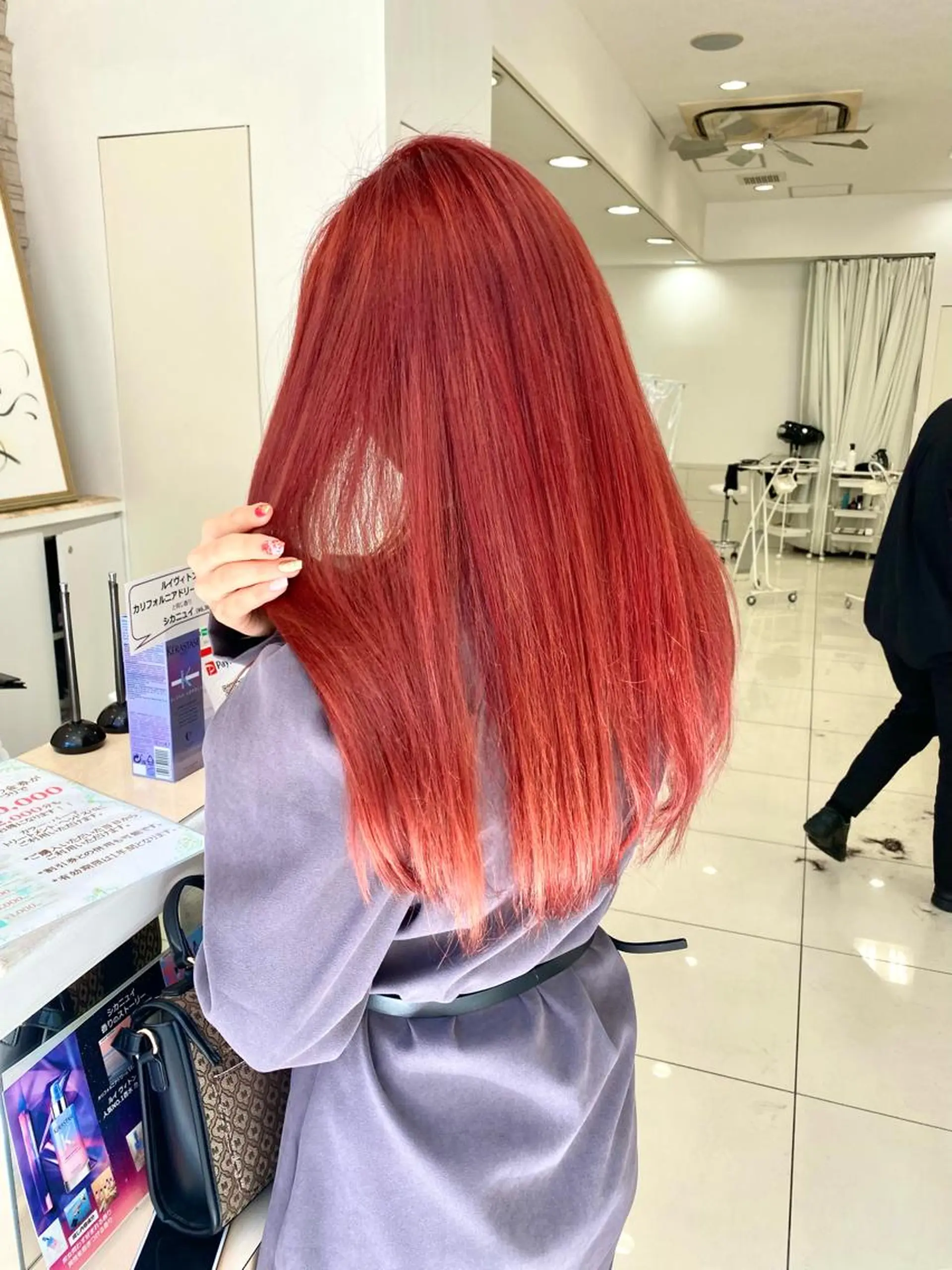 ロング カラー カット ヘアカラー トリートメント 🌼上水流 彩乃🌼のヘアスタイル