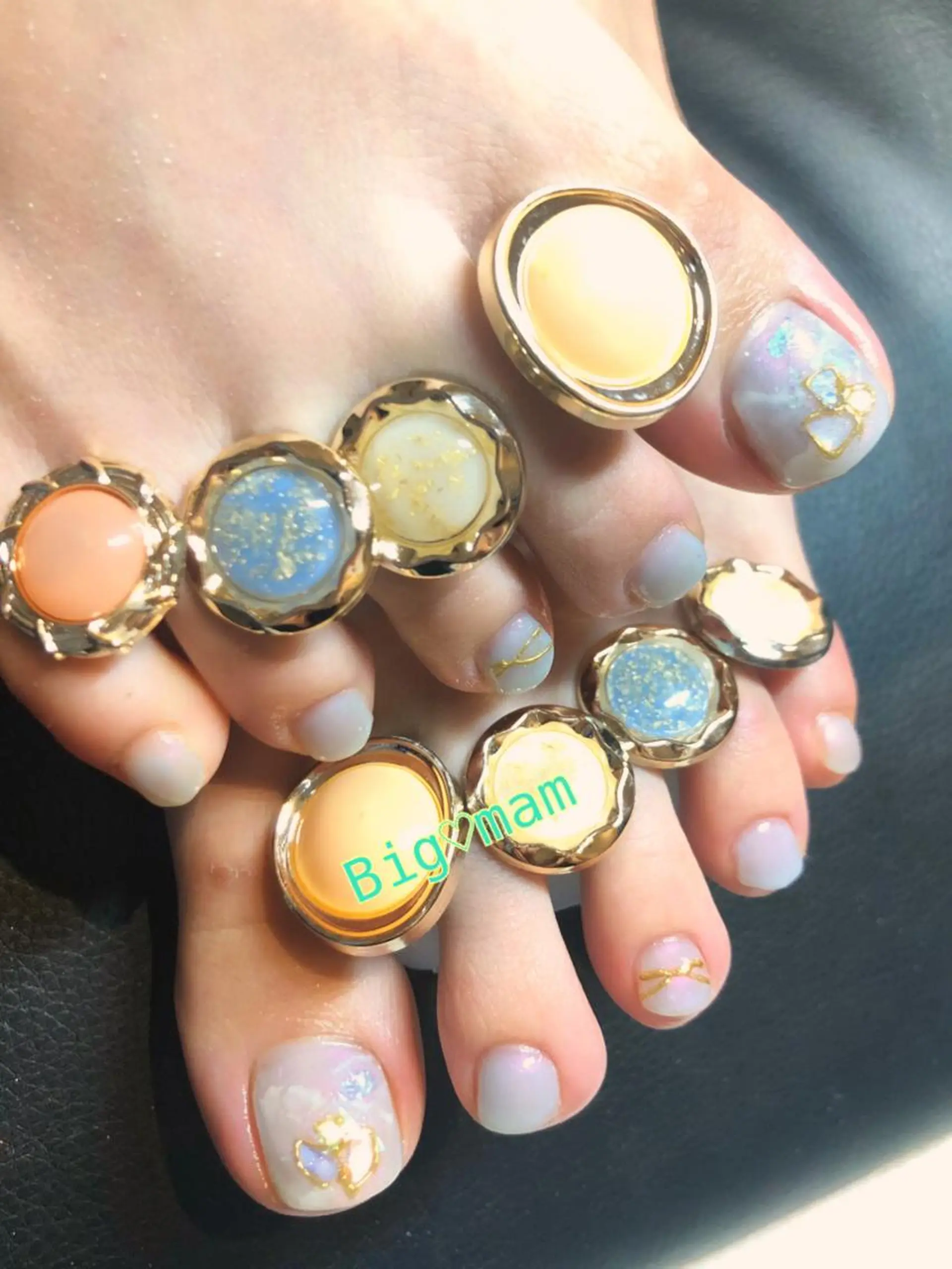 ネイル フットネイル フットネイル Big♡mam所属・Big♡mam （MAMI）のネイルデザイン