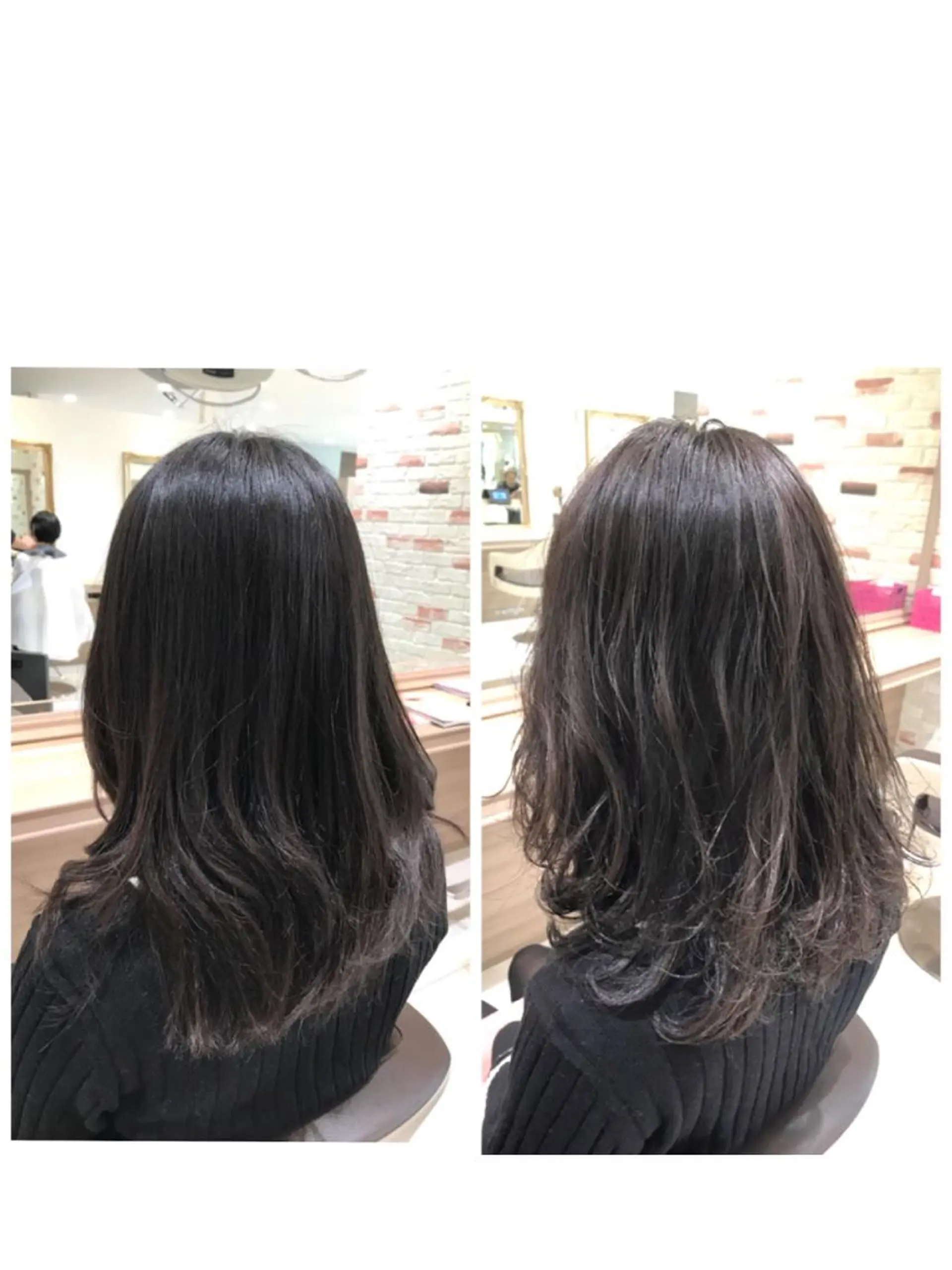 セミロング セミロングパーマ 縮毛矯正 ヘアカラー トリートメント 新宿 木下拓哉のヘアスタイル