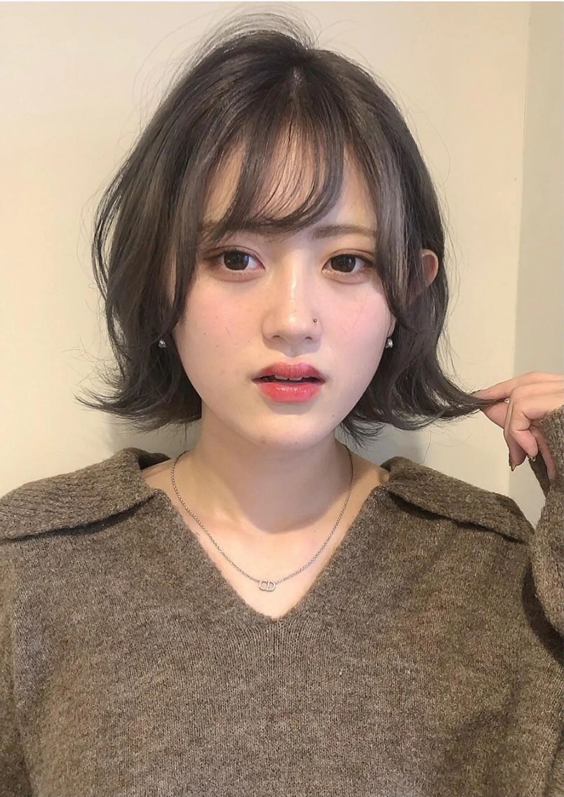 ミディアム カラー ヘアアレンジ カット ヘアカラー 永井 亜実のヘアスタイル