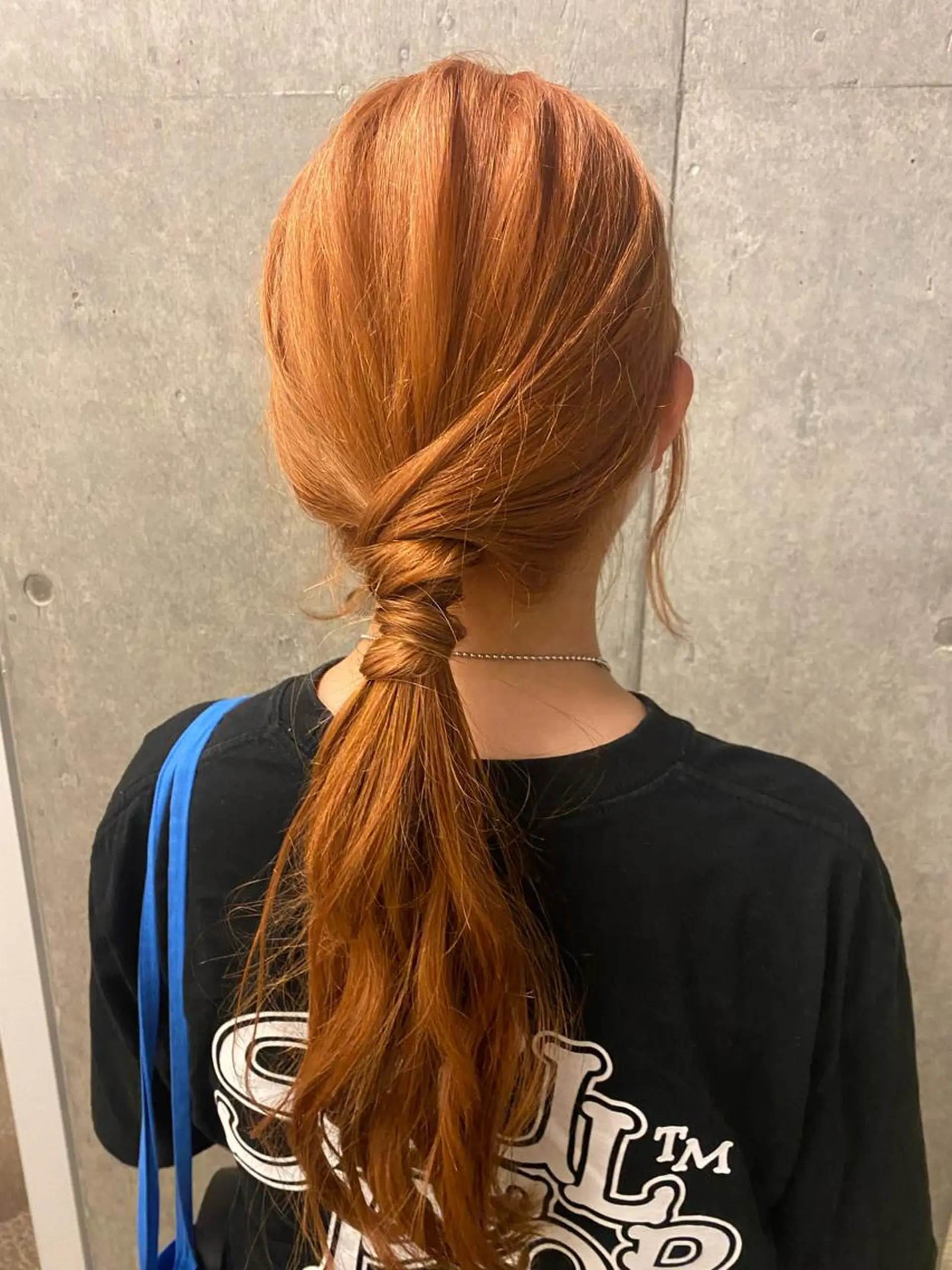 ロング カラー ヘアアレンジ ブリーチ ケアブリーチ オレンジ ヘアカラー 透明感カラー/ レイヤーkotonoのヘアスタイル