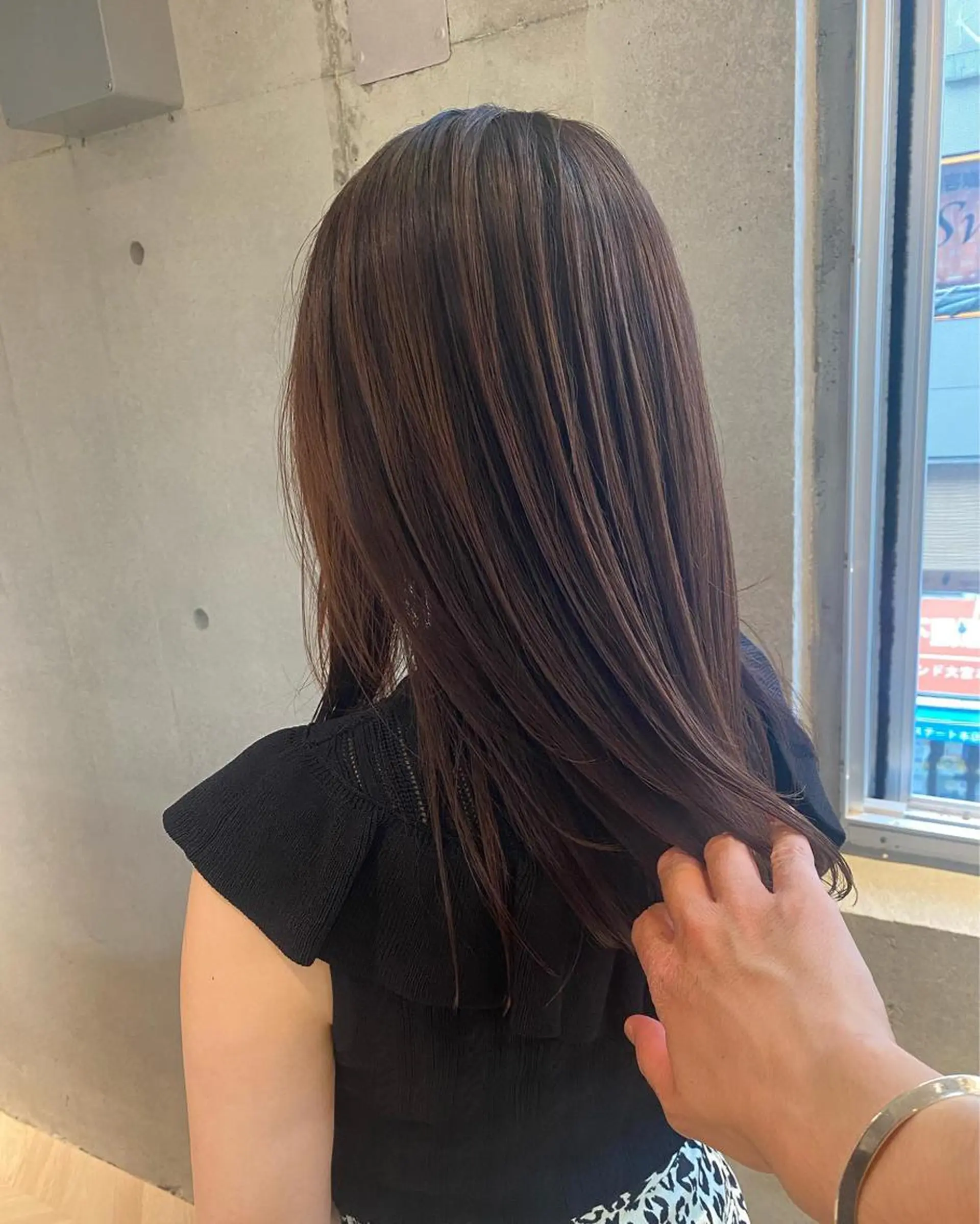 ロング ロング カット 縮毛矯正 西山 恵太郎のヘアスタイル