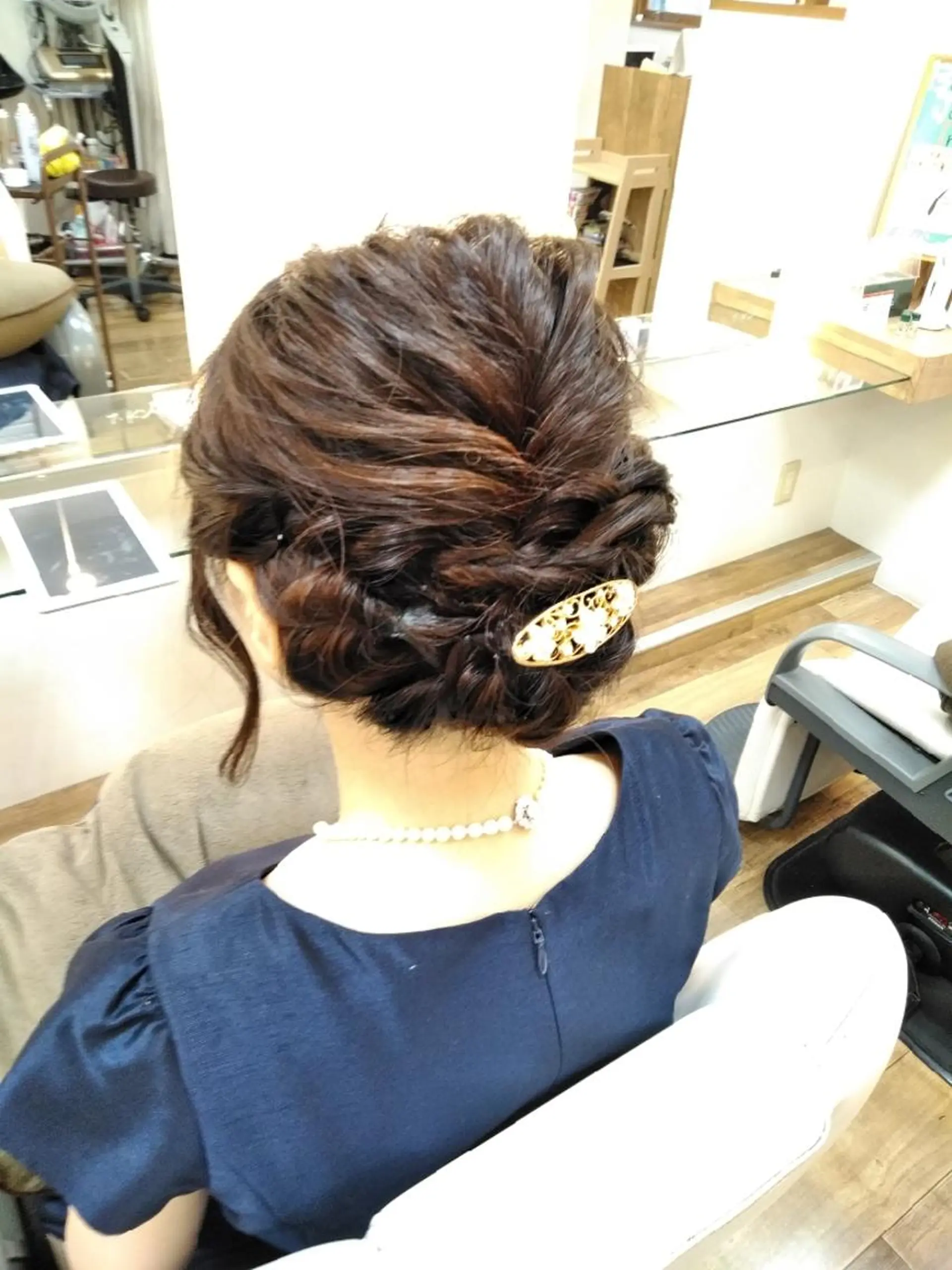 ミディアム ヘアアレンジ カラー 木村 昇のヘアスタイル