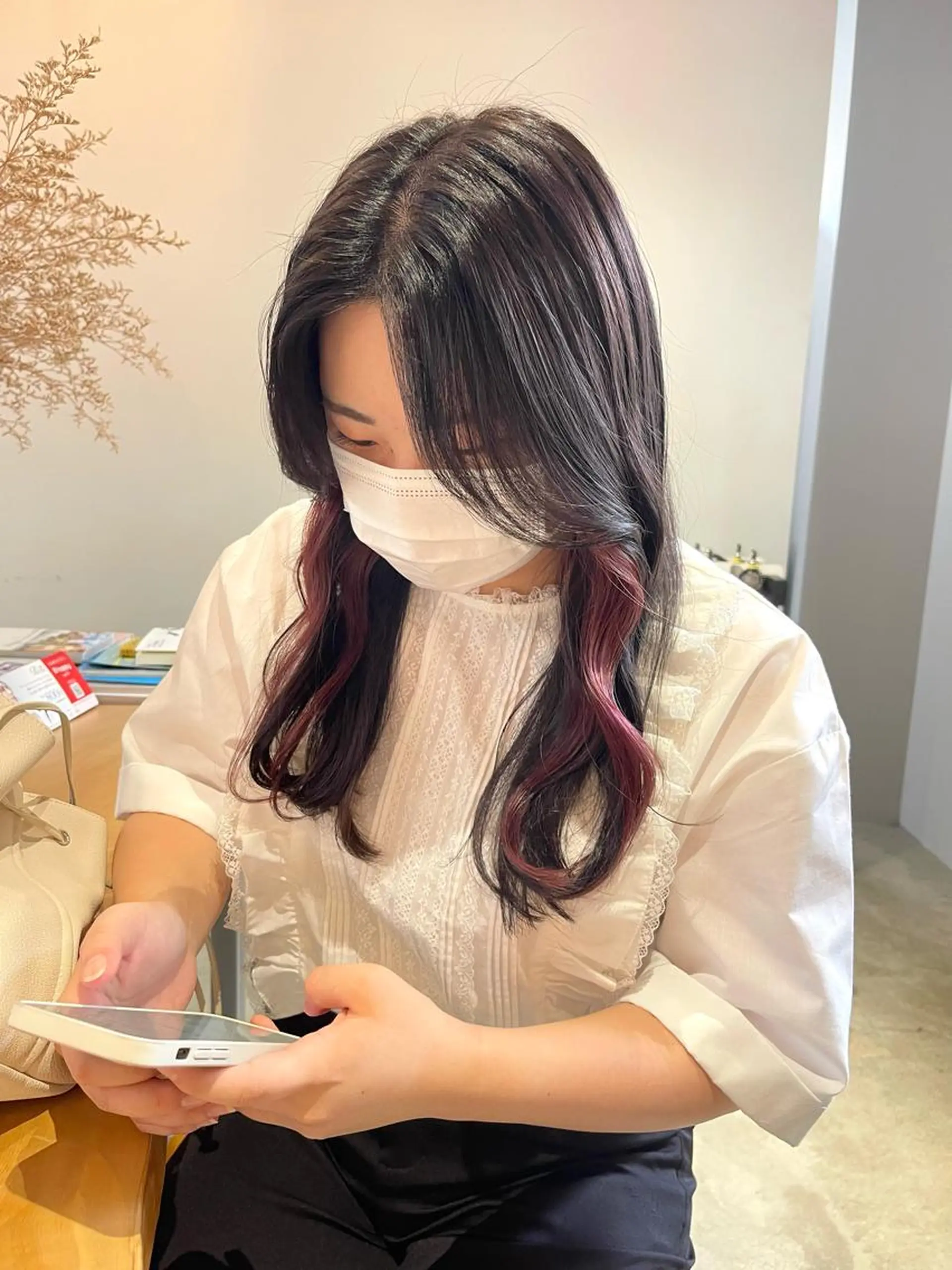 カラー ピンクカラー ヘアカラー ROCCOeast Rukaのヘアスタイル