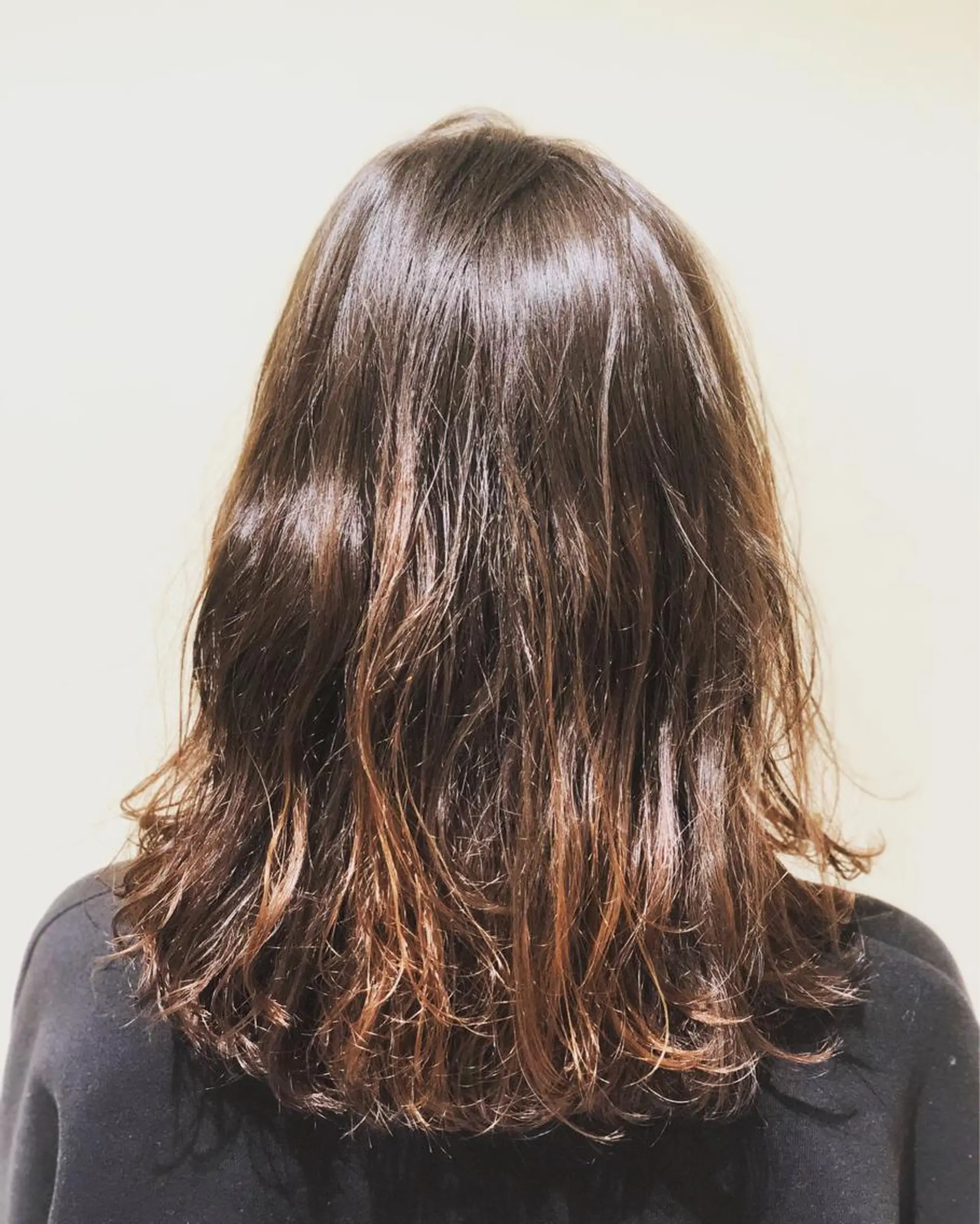 セミロング カラー パーマ ヘアアレンジ セミロングパーマ 【ツヤ髪美容師】 ツダケイスケのヘアスタイル