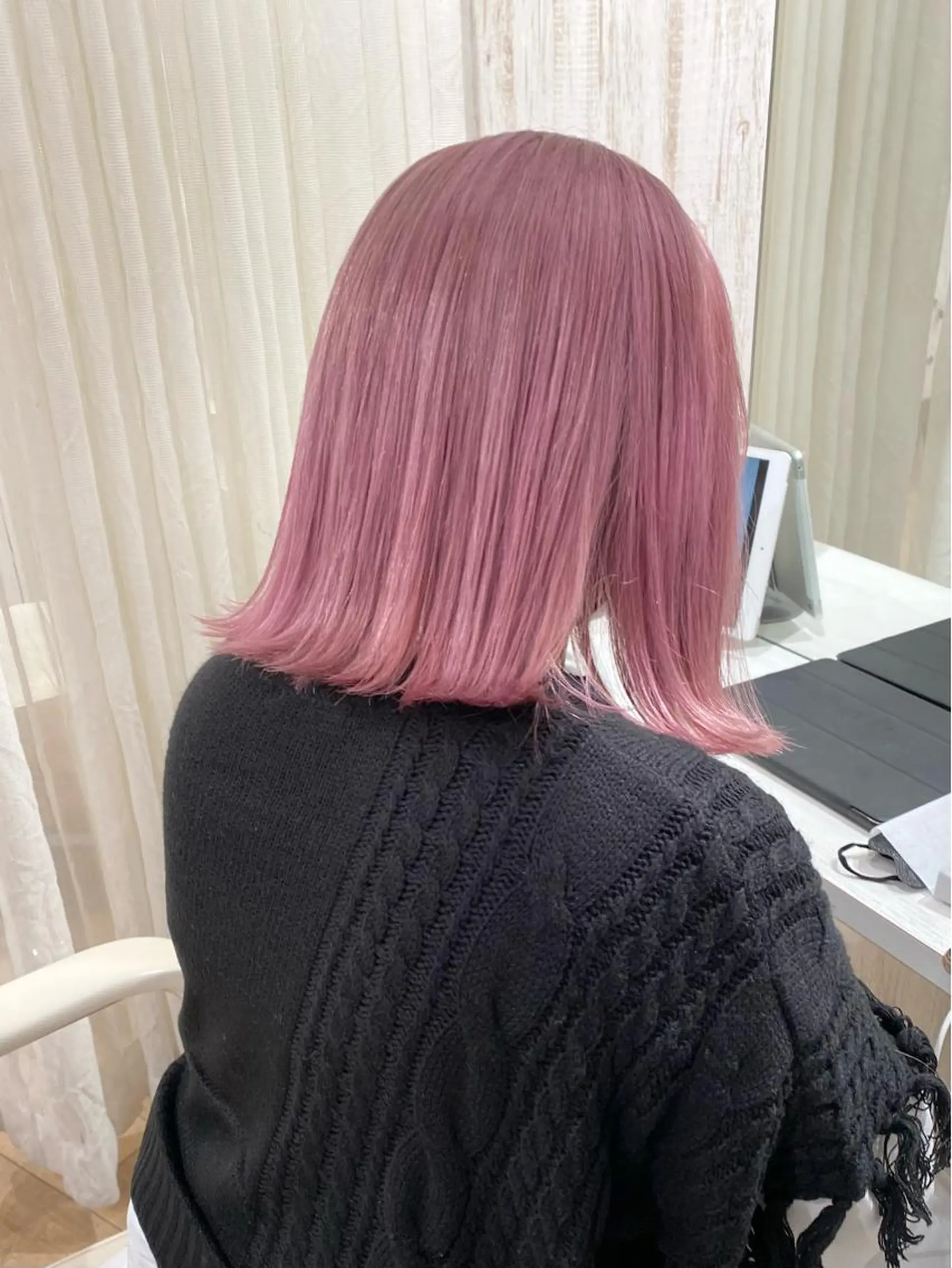 ショート カラー シールエクステ ブリーチ ケアブリーチ ダブルカラー ハイライトカラー  渡部 妃月のヘアスタイル