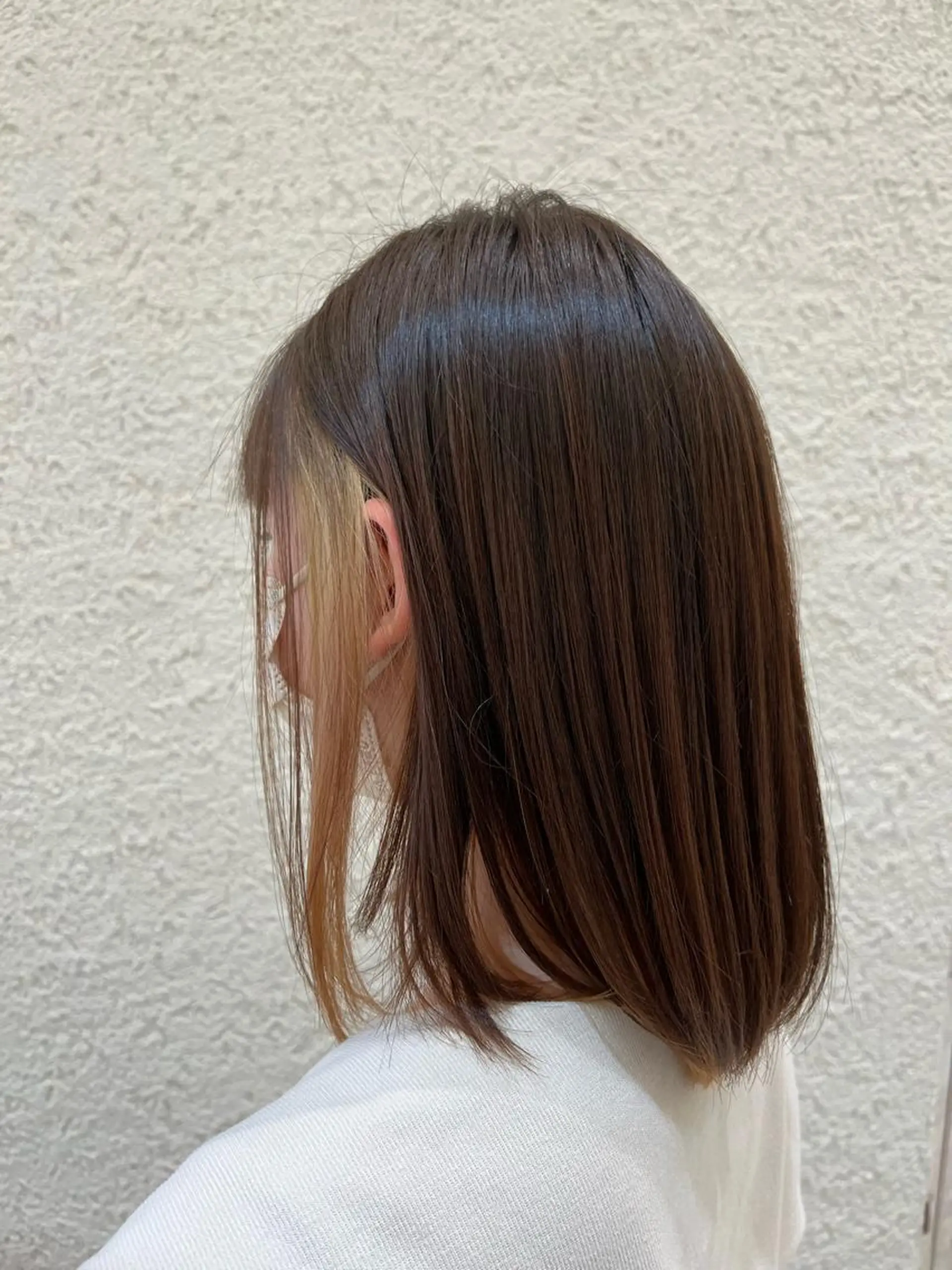 ミディアム カラー ベージュカラー ブリーチ NYNY四條畷店 森　亮人のヘアスタイル