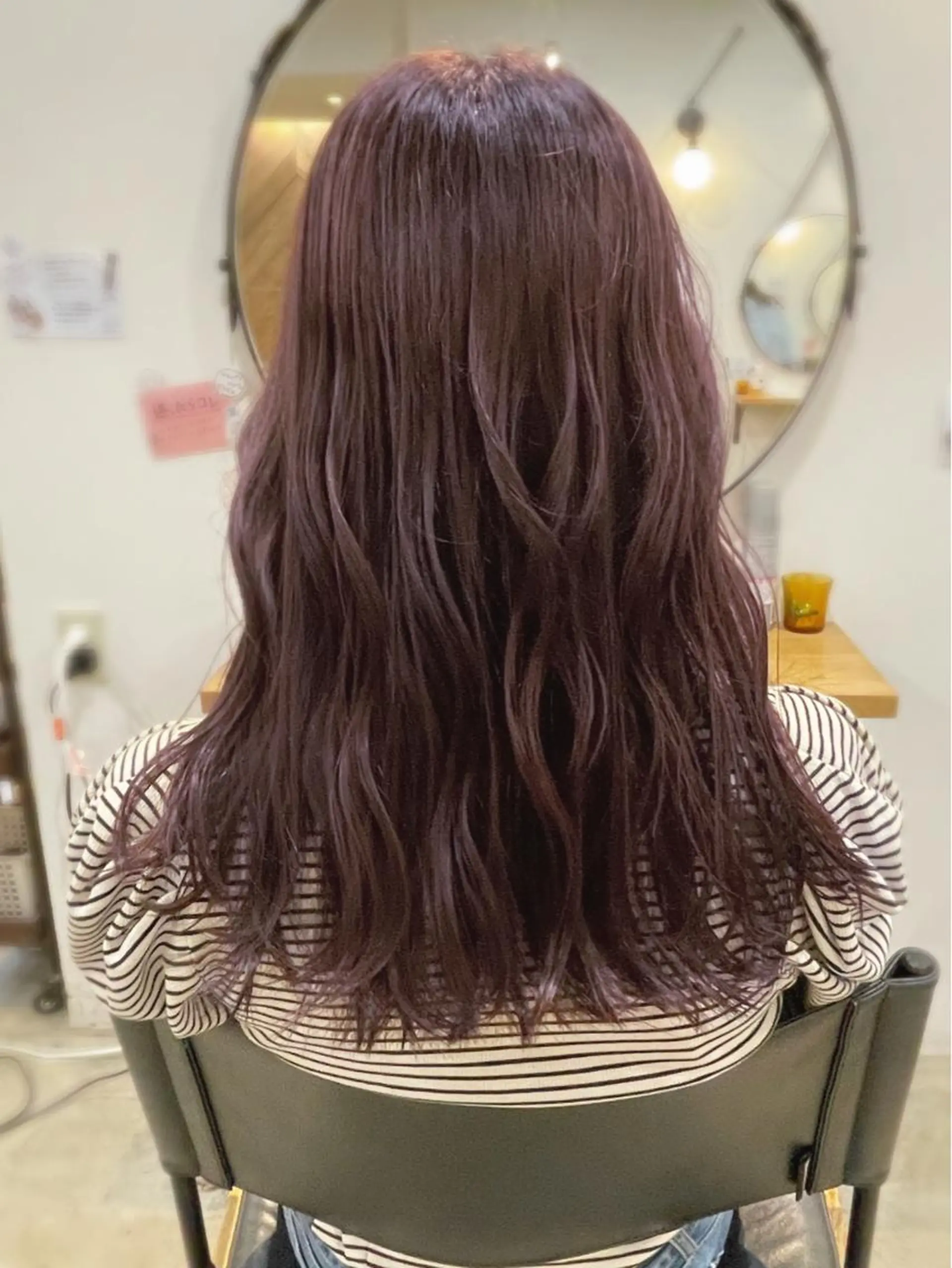 ロング カラー ブリーチ ラベンダーカラー ラベンダーピンク ブリーチなしカラー ピンクカラー 中津/梅田/赤み消し /髪質改善/愛芽のヘアスタイル