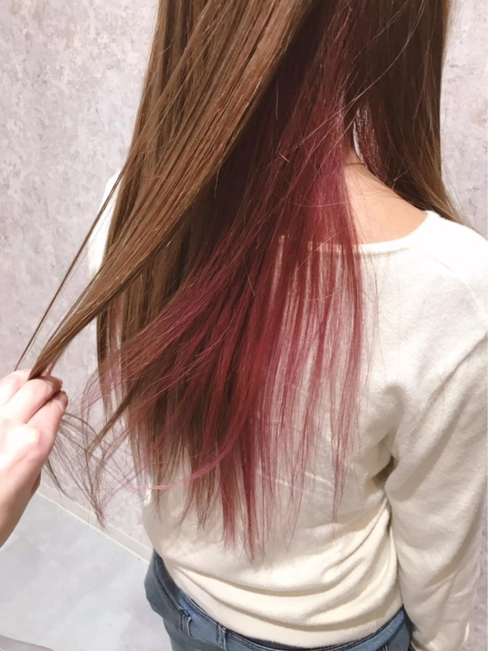 セミロング カラー ピンクカラー 🫟Blanco🫟 Color&Careのヘアスタイル