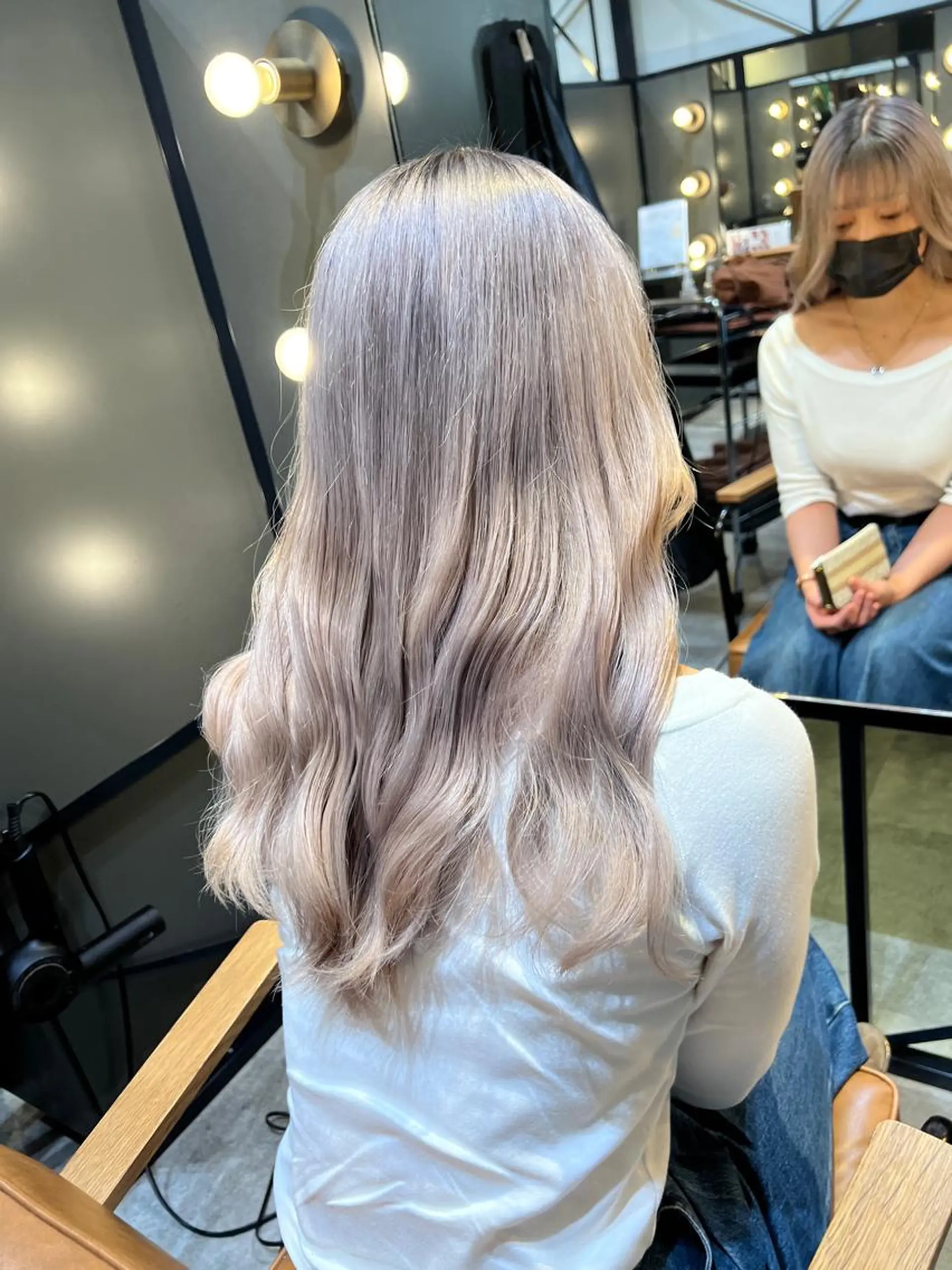 ロング カラー ブリーチ 髪質改善ストレート Kantaのヘアスタイル