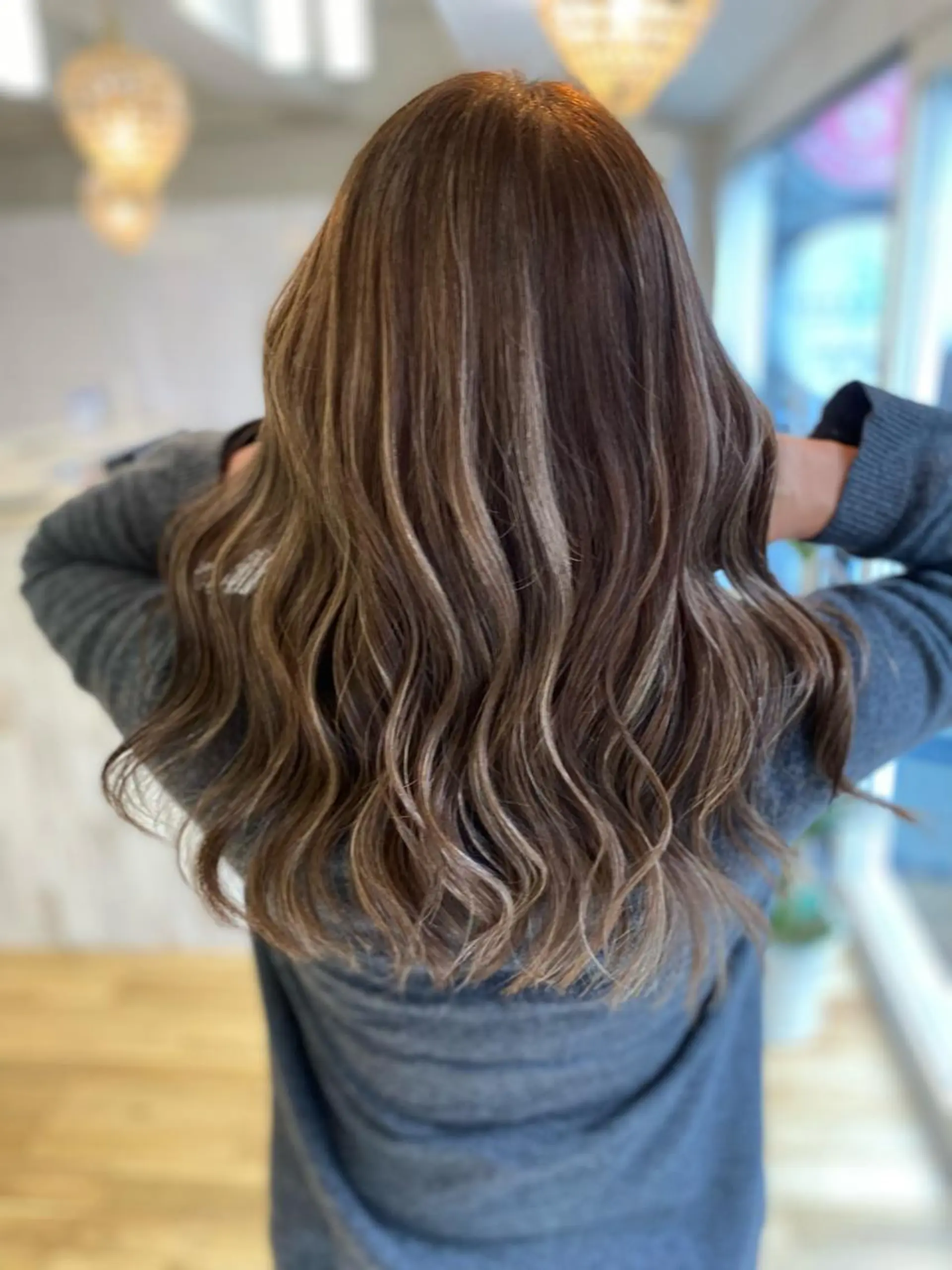 セミロング カラー ヘアアレンジ 久米 治仁のヘアスタイル