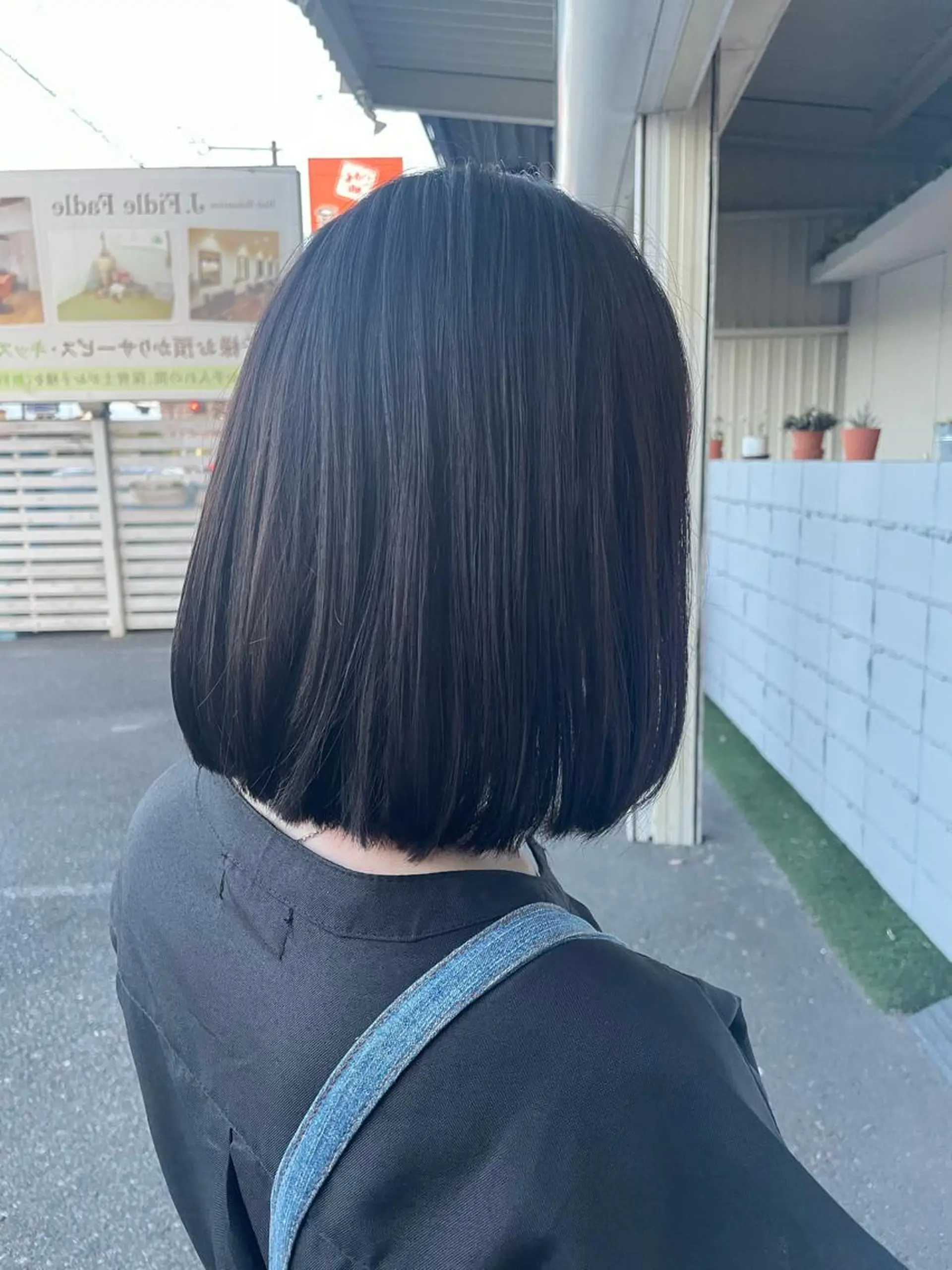 セミロング 酸性ストレート 美容室 Jフィドルファドル所属・わきた かずなのヘアスタイル