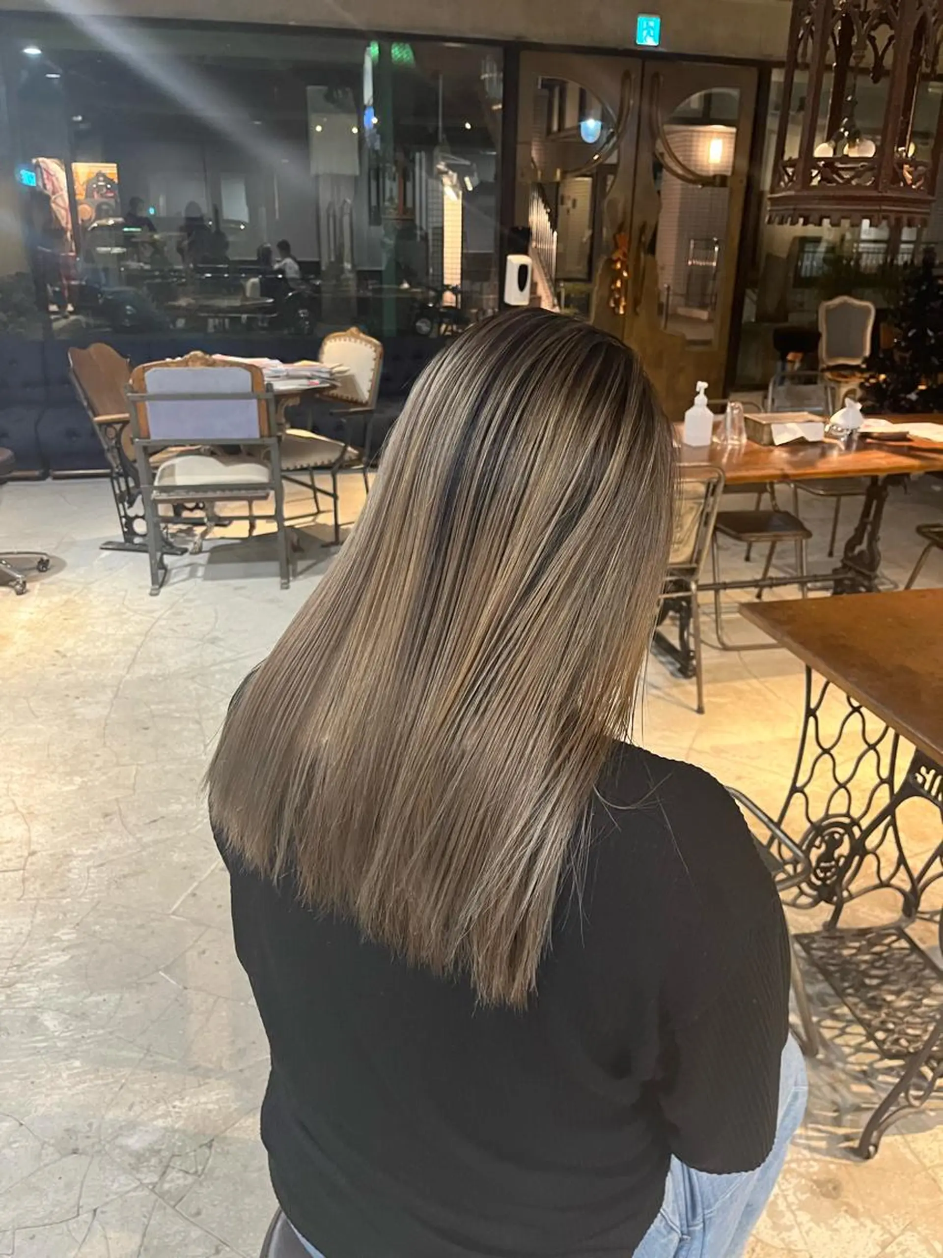 ロング カラー バレイヤージュ ブリーチ レイヤーカット ヘアカラー トリートメント DX所属・✨メンズスタイル✨ Daiのヘアスタイル