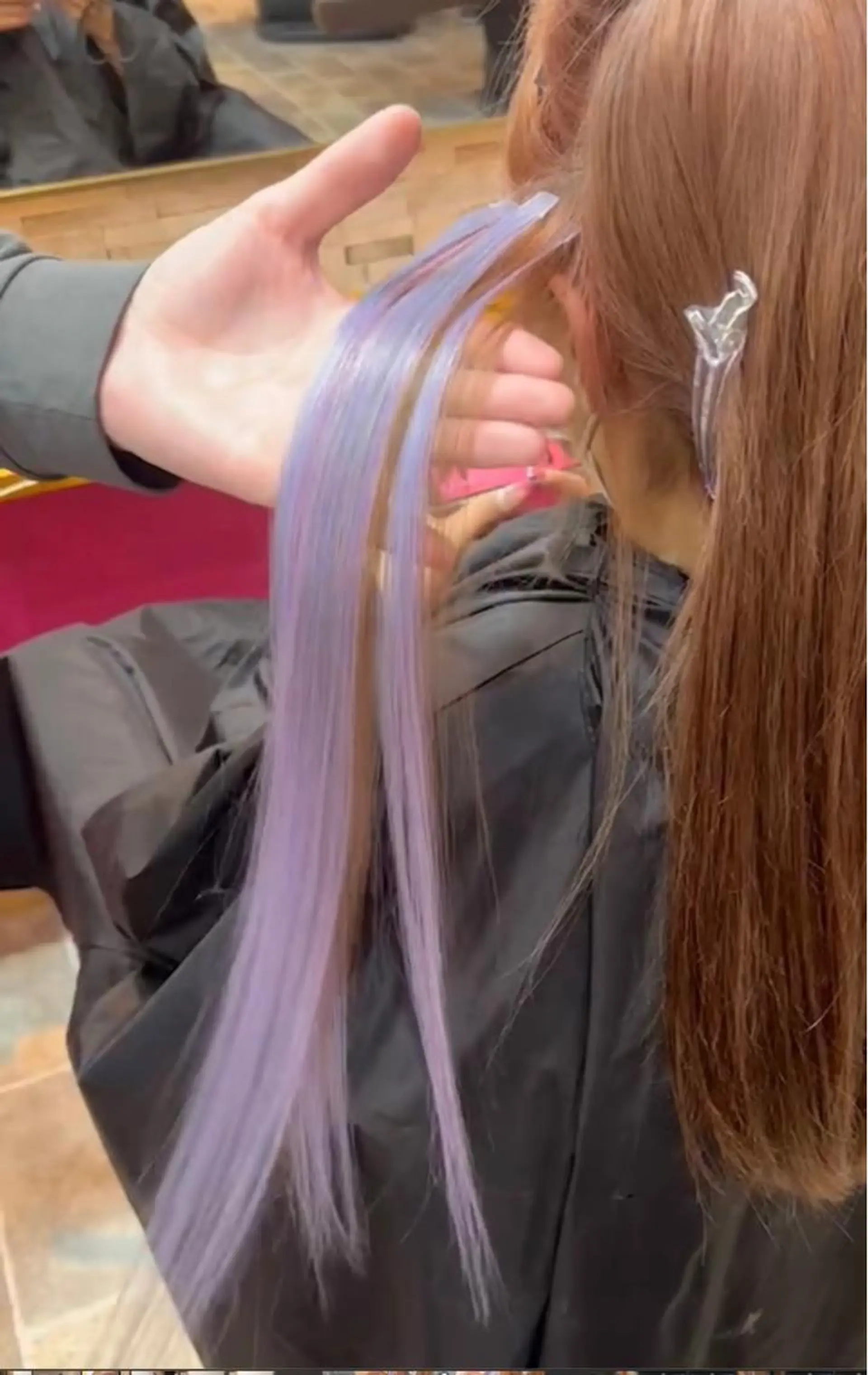 ロング エクステ カラー#ブリーチ⭐️ STAR☆RIVERのヘアスタイル