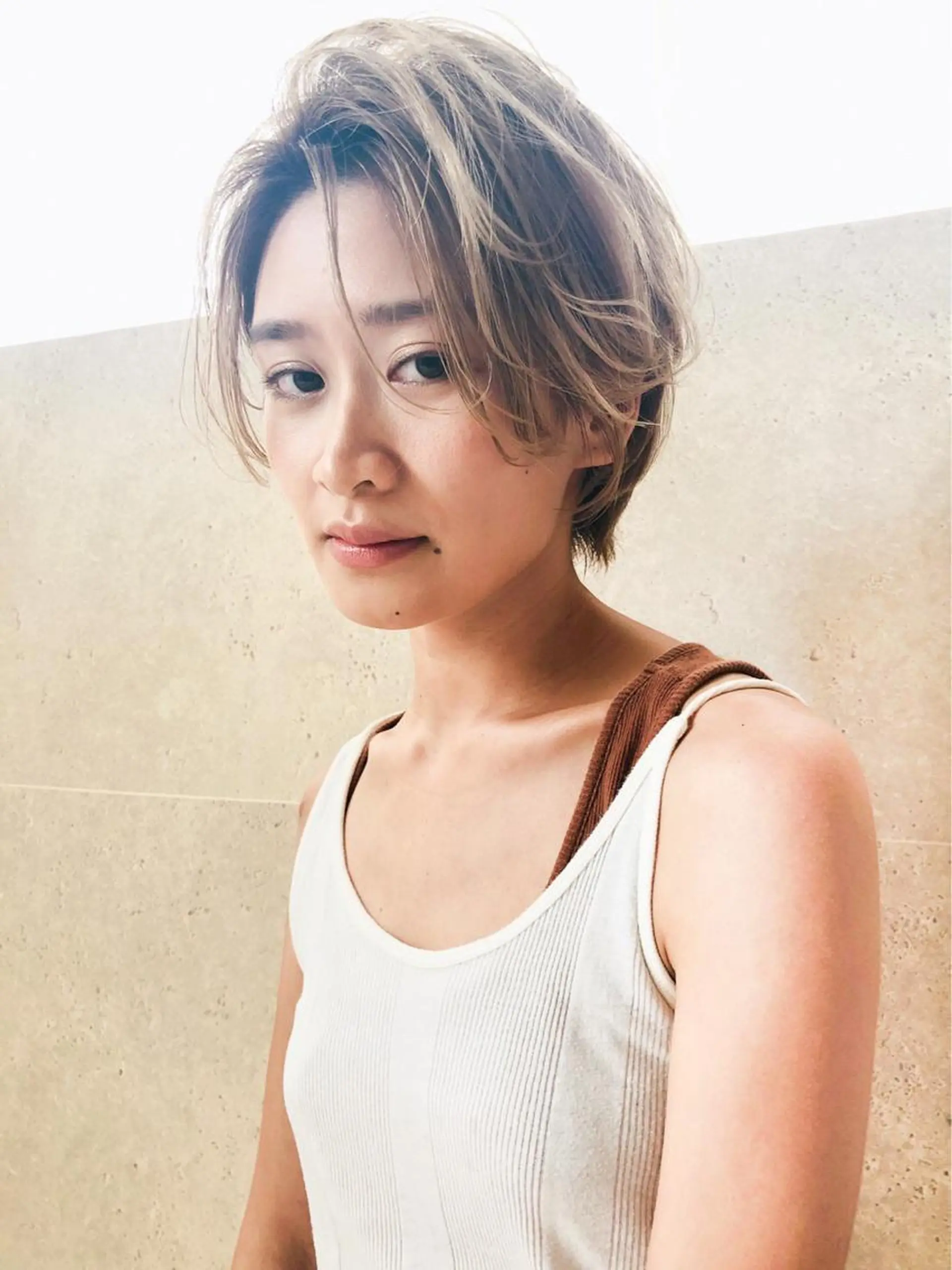 ショート カラー サイエンスアクア/艶 髪/レイヤー/清水のヘアスタイル