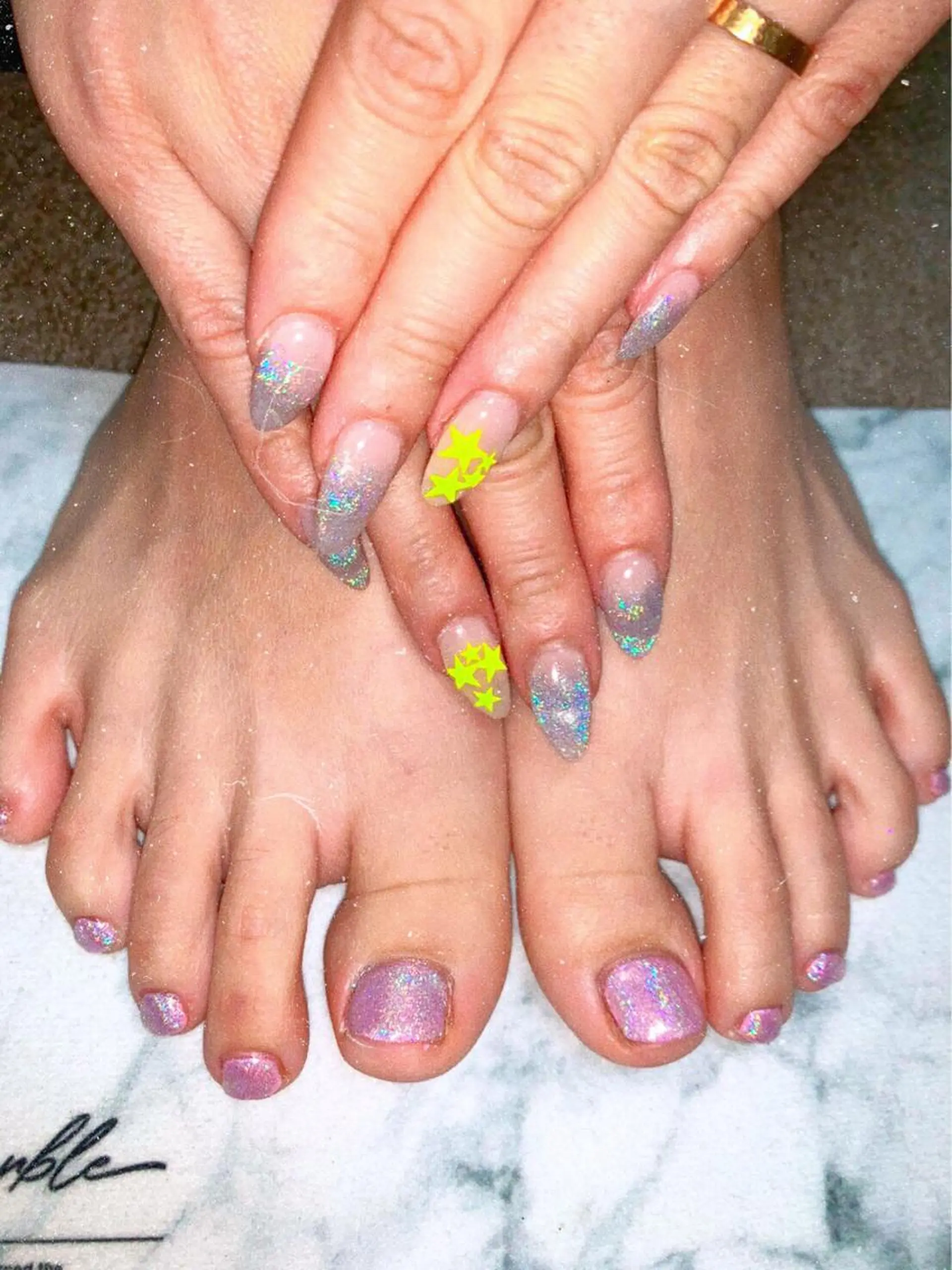 ネイル フットネイル ハンドネイル フットネイル 🌙🫧CHARME (RUKA)🦋🫧のネイルデザイン