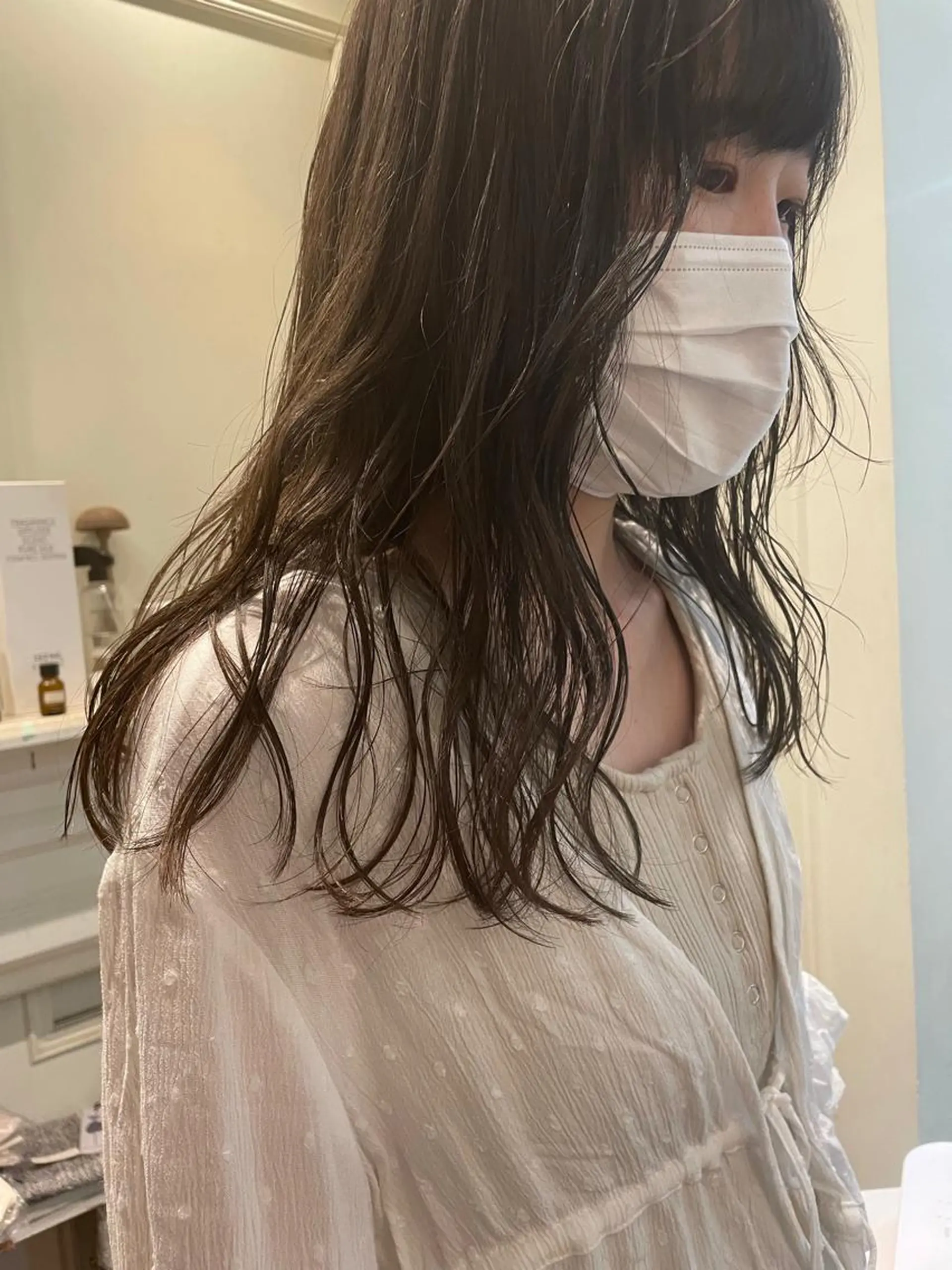 セミロング カラー classic 新横浜所属・大人girly🛋️ 🤍yukakoのヘアスタイル