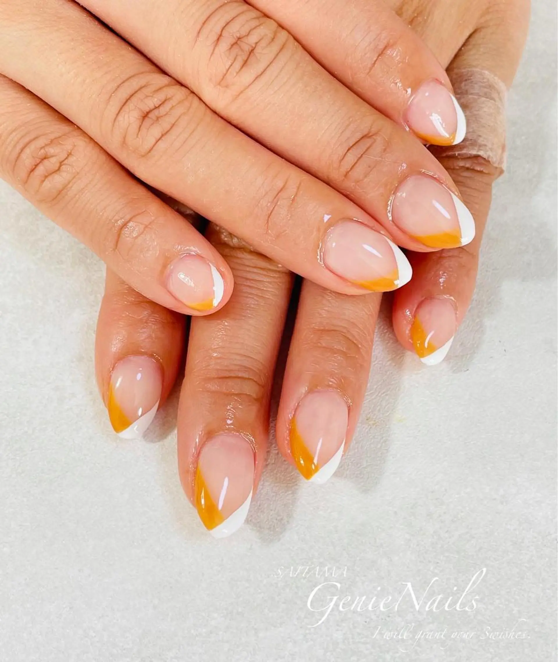 ネイル フレンチネイル Genie Nailsのネイルデザイン