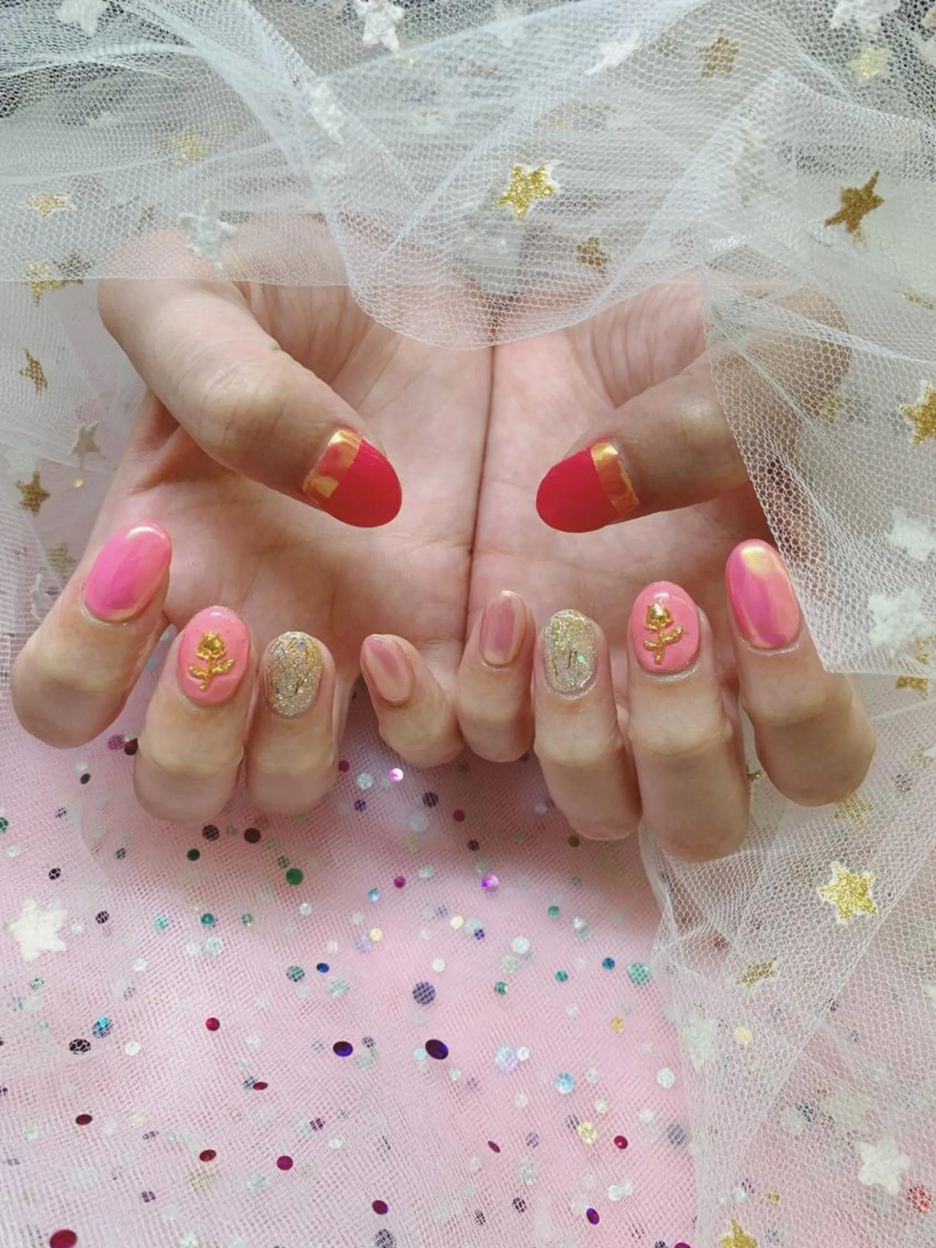 ネイル 🦋ネイルサロン ブラン🌈ゆりのネイルデザイン