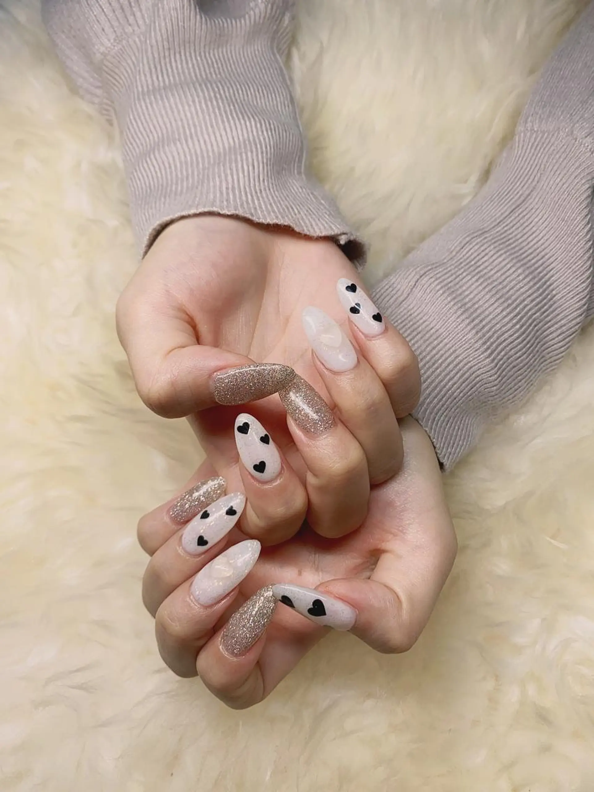 ロング ハンドネイル ハンドケア 💜MIYA nail川崎店のネイルデザイン