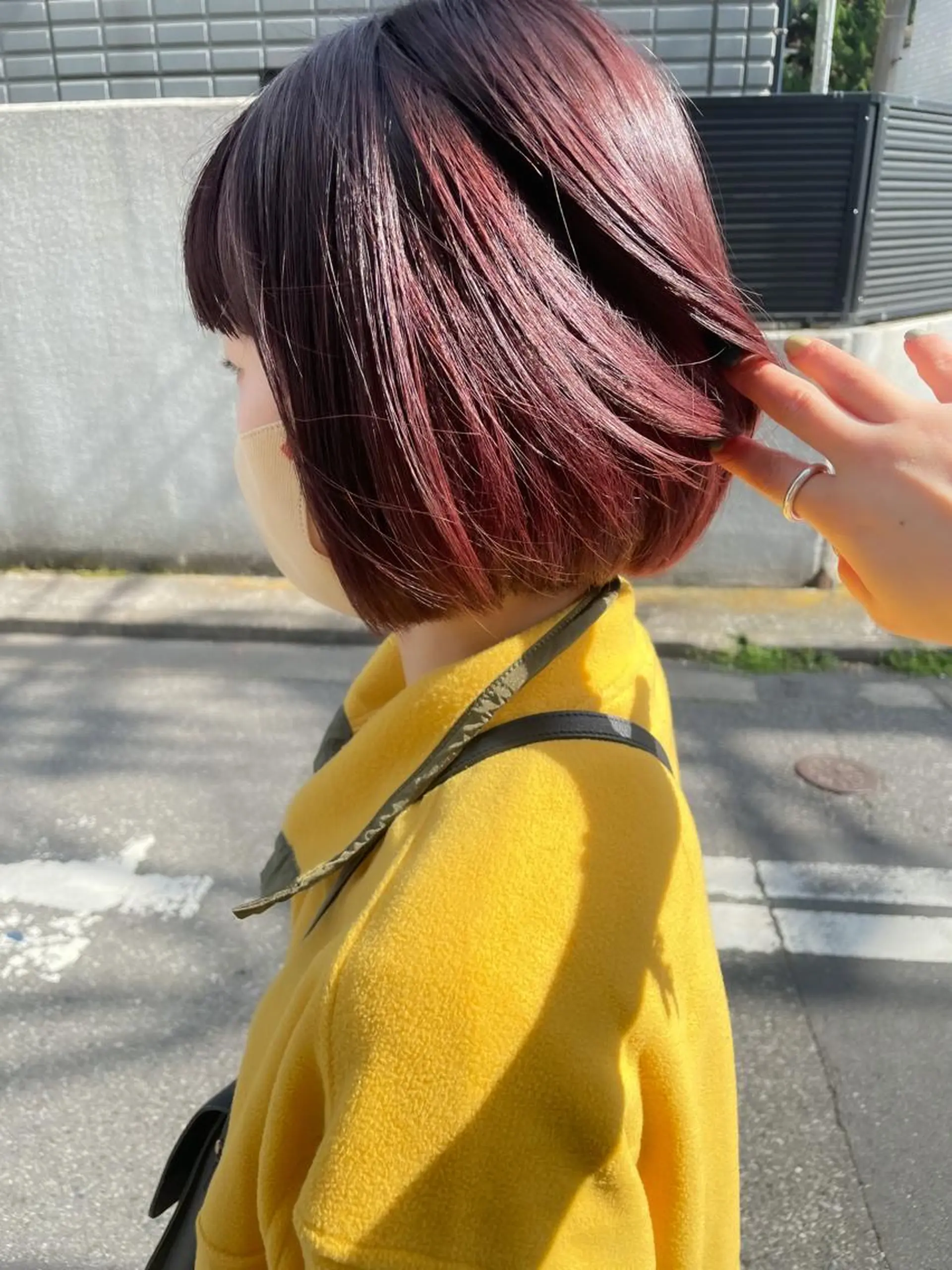 ショート カラー ヘアアレンジ ミニボブ/ブリーチ 🌈MISATOのヘアスタイル