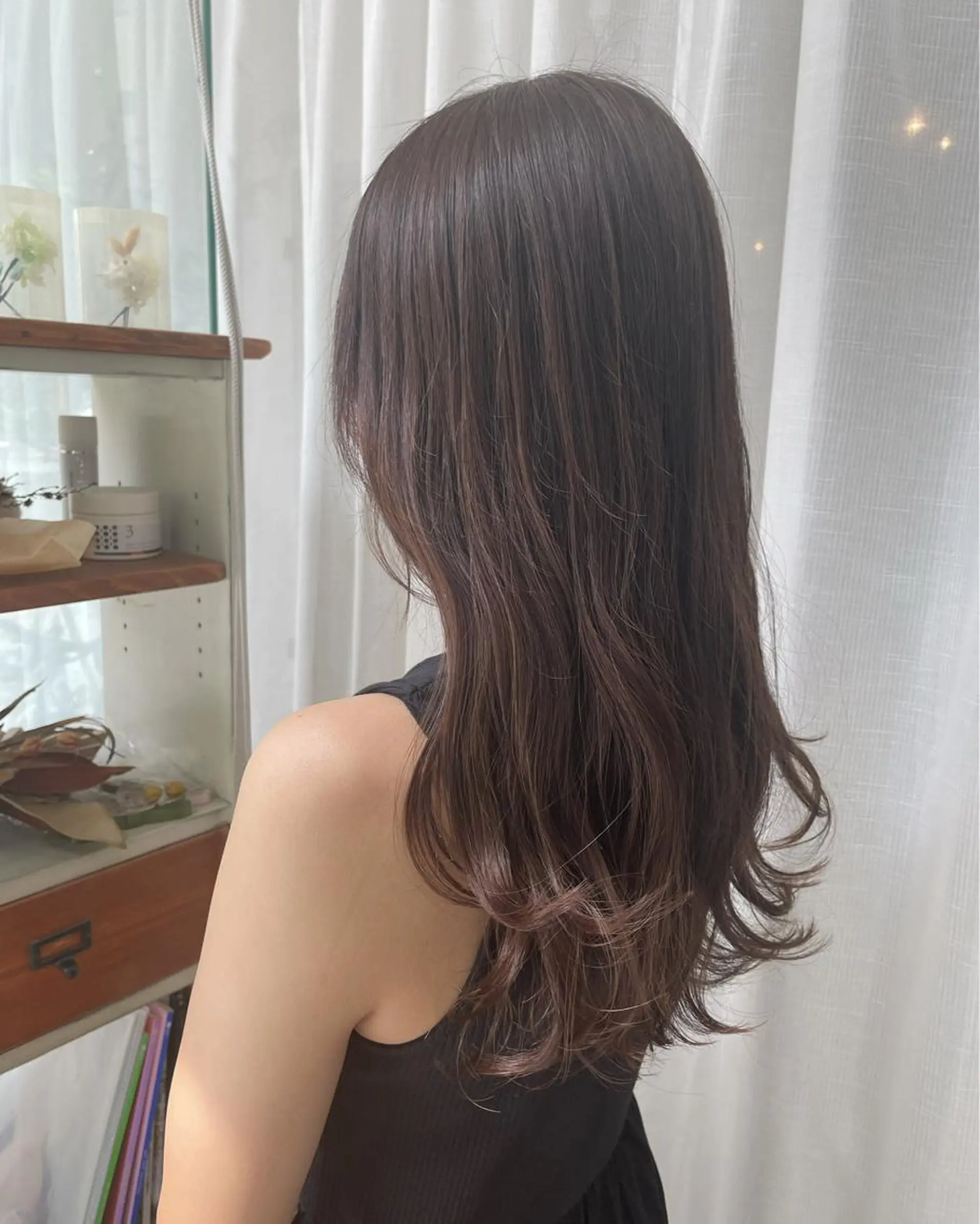 ロング カラー ヘアカラー fio マナミのヘアスタイル