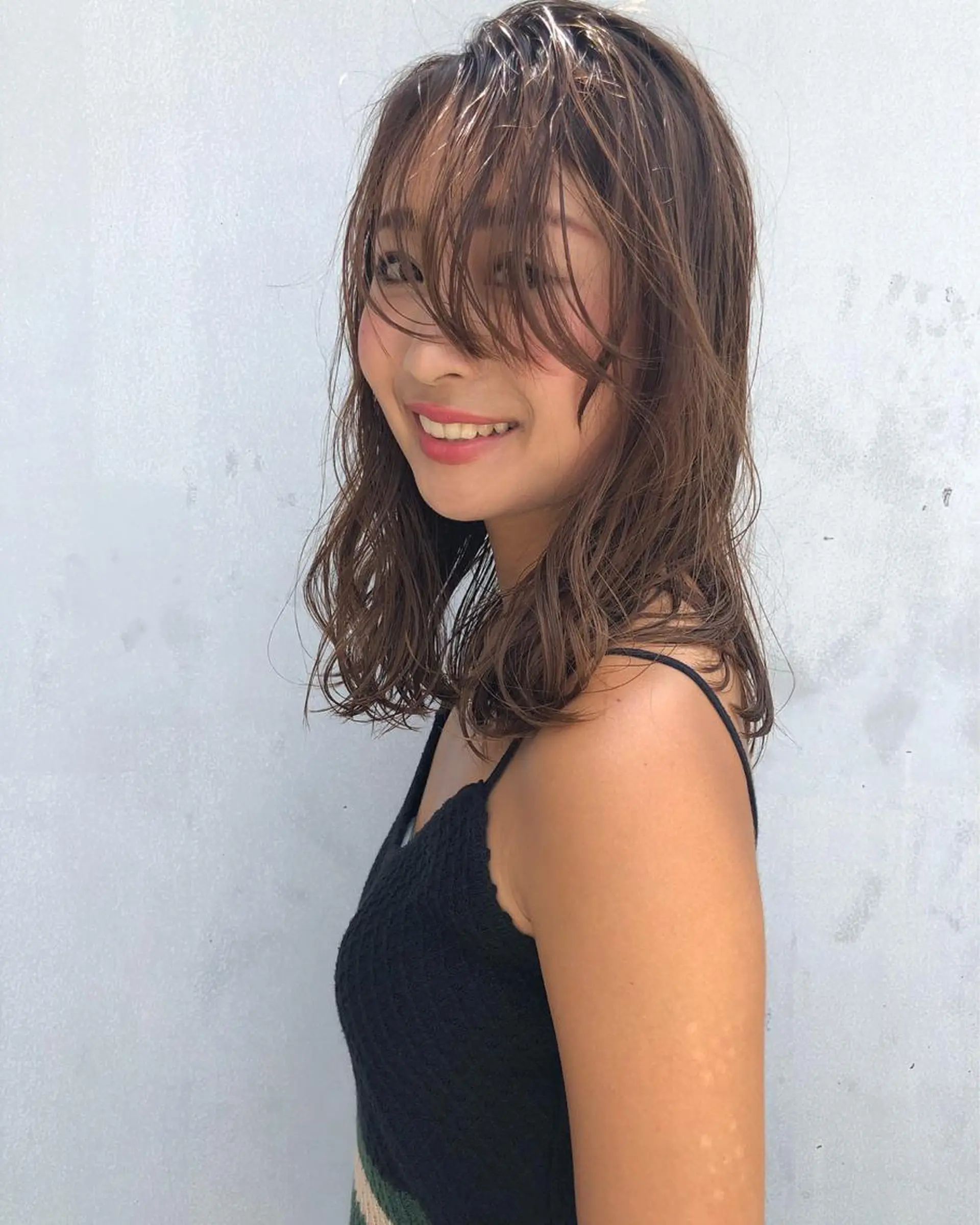 セミロング カラー パーマ トリートメント sai x所属・奥秋 理紗　sai xのヘアスタイル