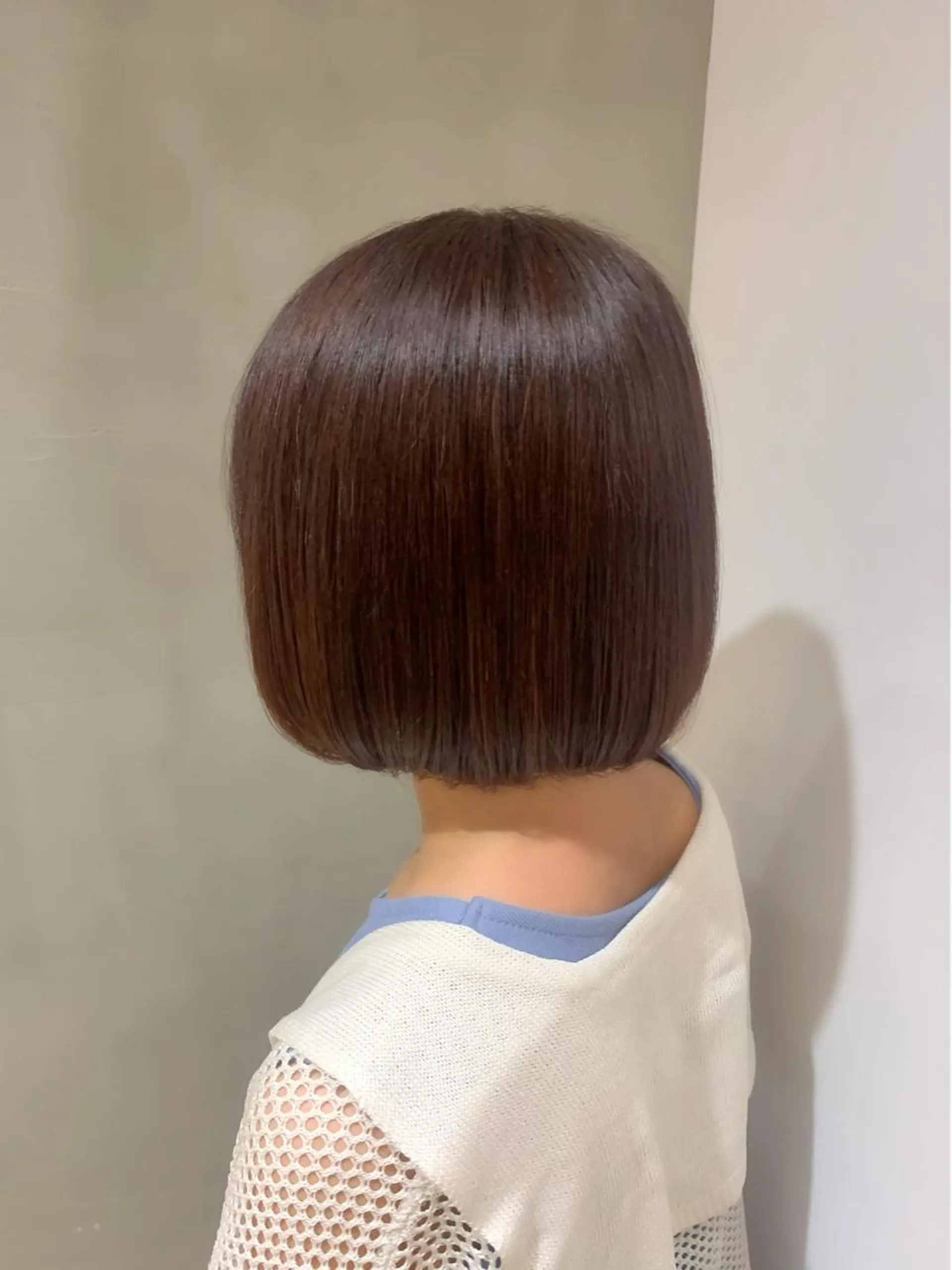 ショート カラー ベージュカラー ピンクカラー ピンクベージュ ㅤㅤㅤㅤㅤㅤㅤㅤㅤㅤ 彩衣のヘアスタイル