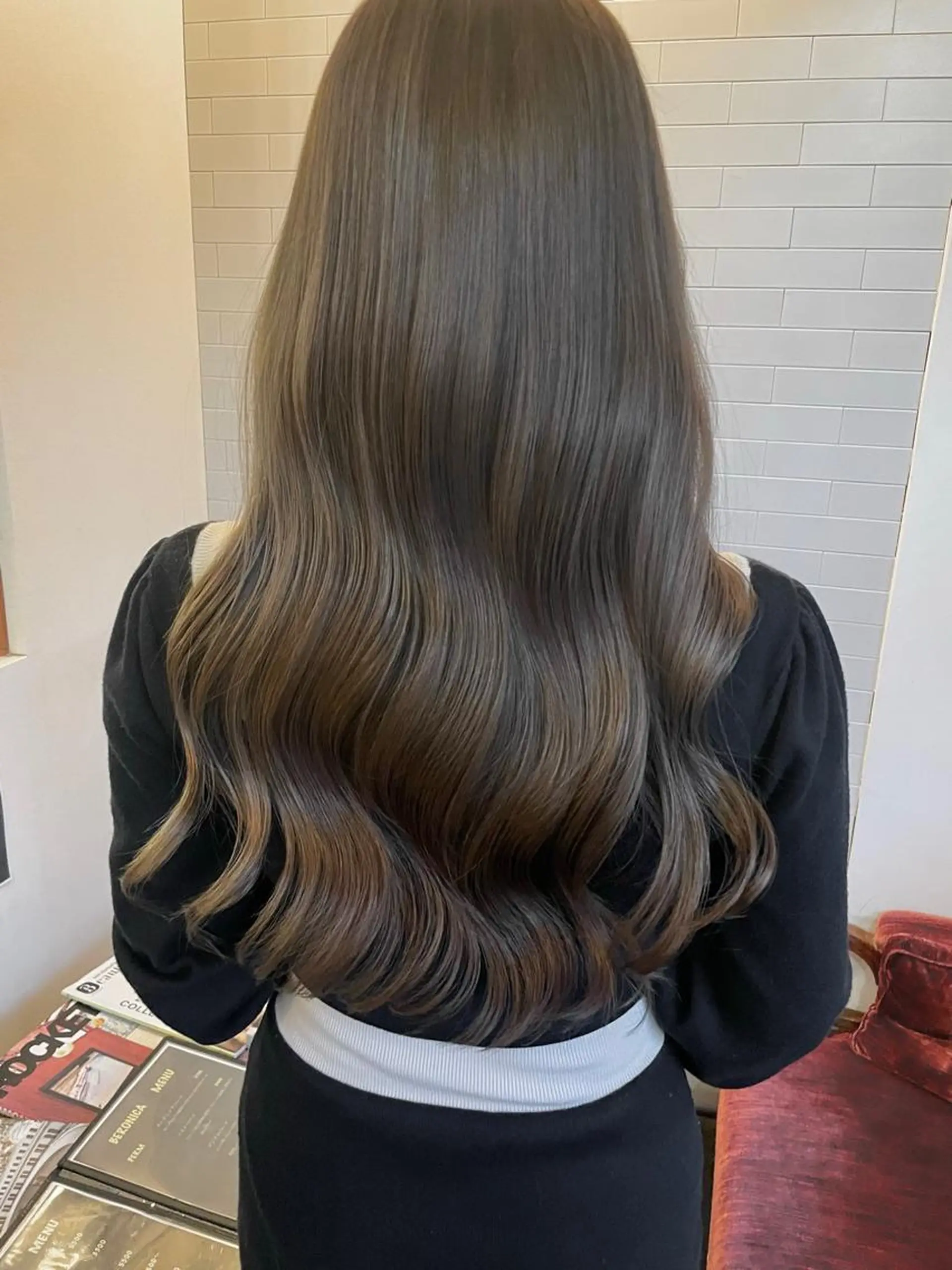 ロング カラー 寺山 佳貴のヘアスタイル