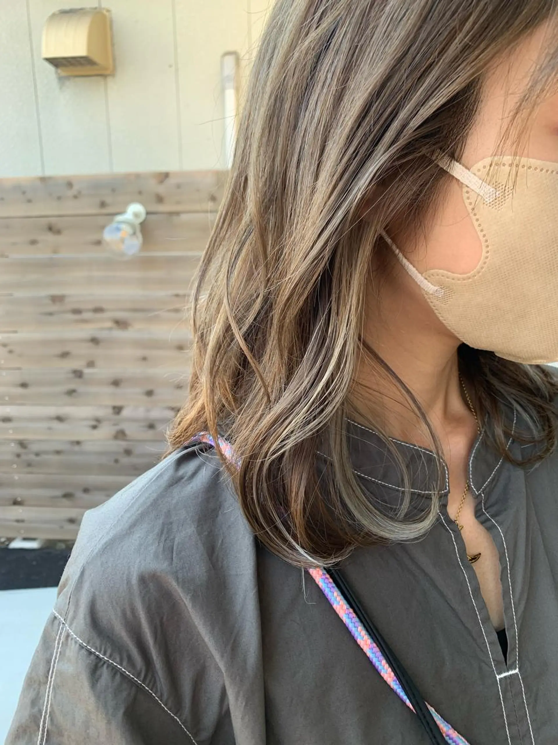 セミロング カラー ヘアアレンジ chihale 富樫莉香のヘアスタイル