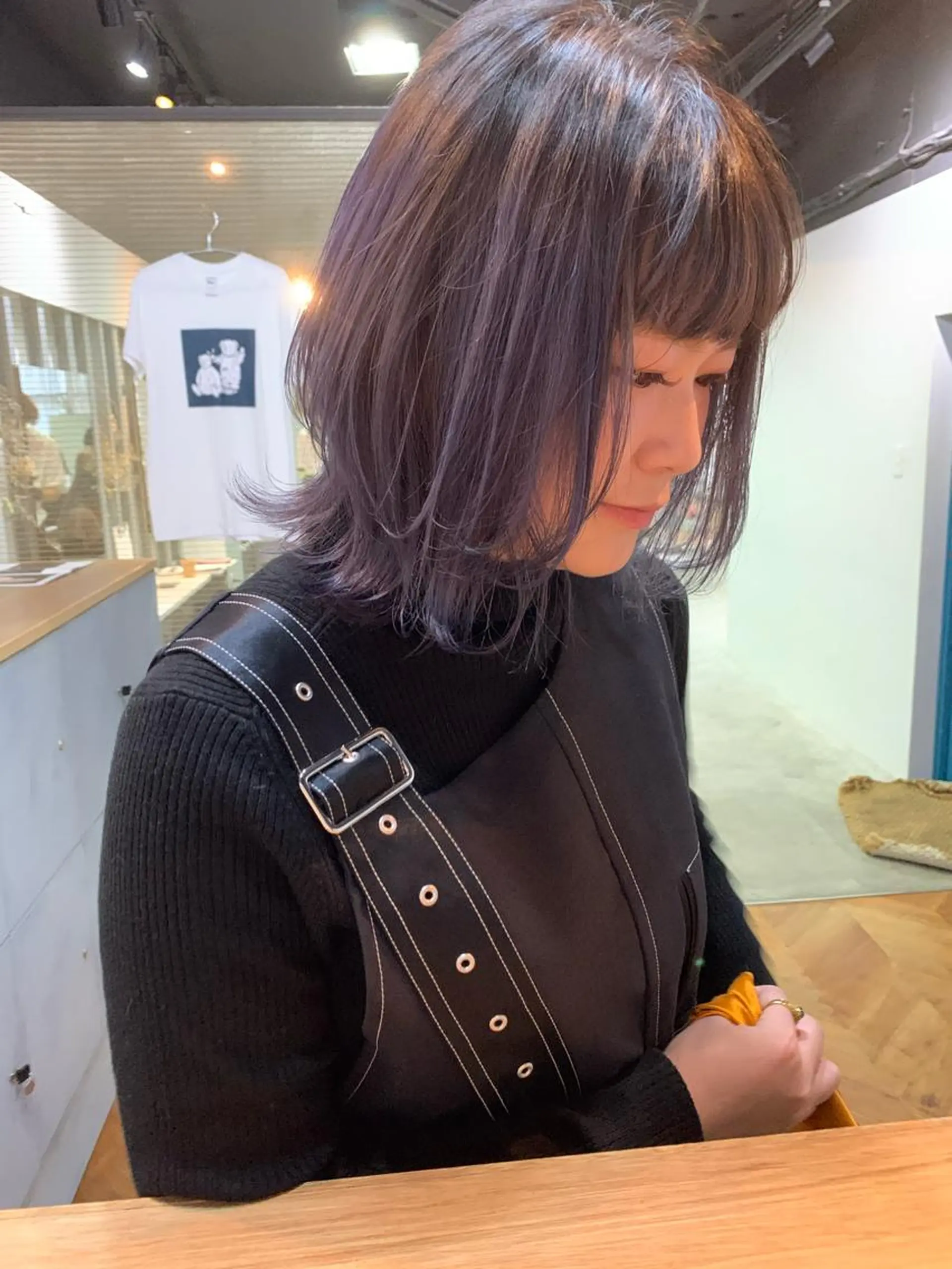 ミディアム カラー ヘアカラー トリートメント ヘアセット 🍃柔らかヘアー田中 瑞希🍃のヘアスタイル