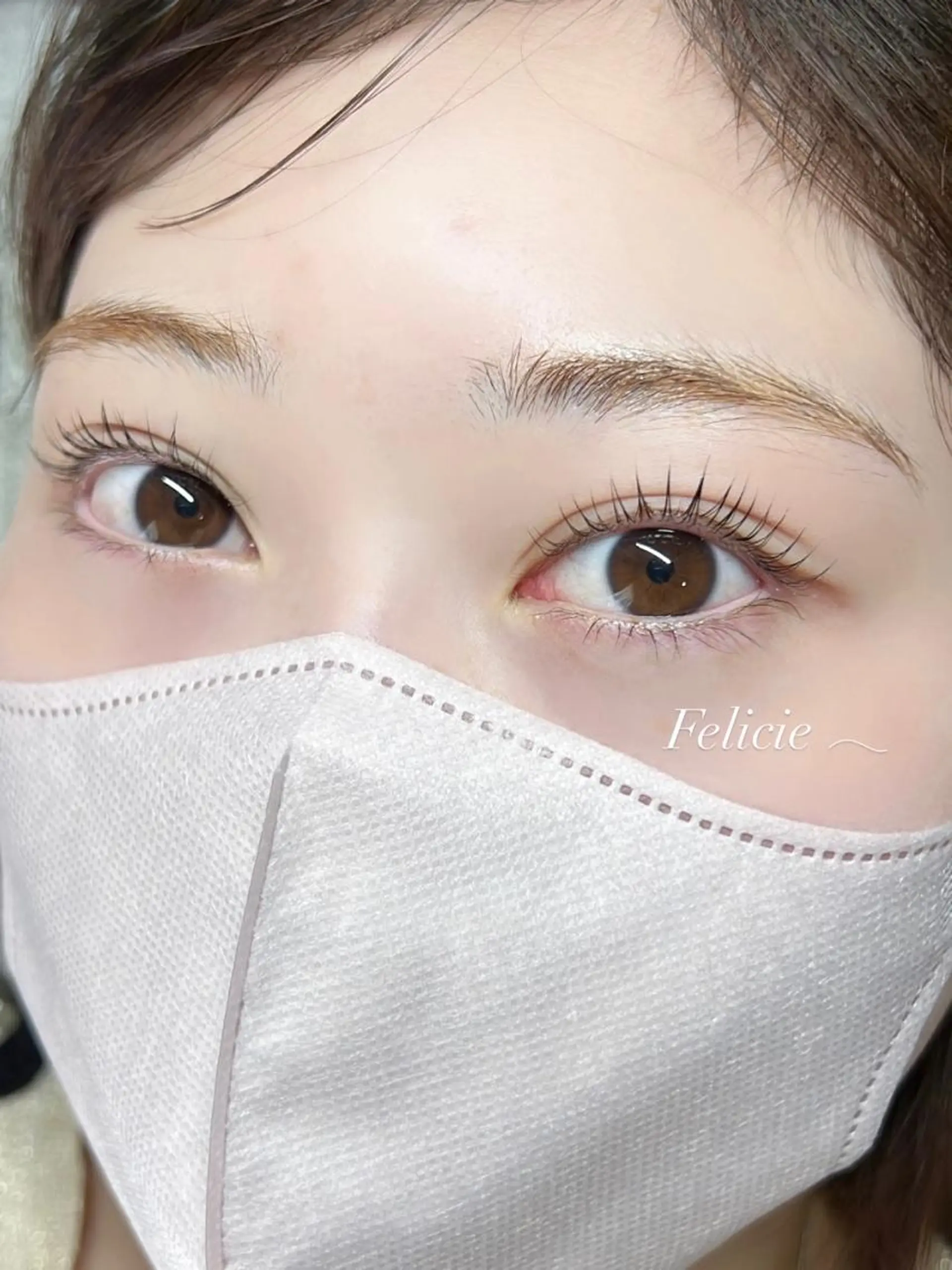 マツエク・マツパ パリジェンヌラッシュリフト マツパ Felicie＊ Sayakaのマツエク・マツパデザイン