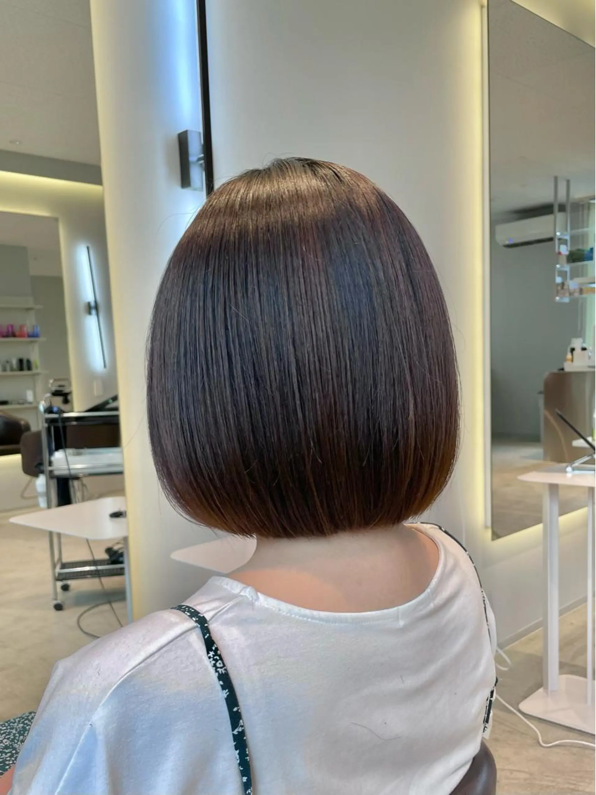 ショート カラー ボブ カット ヘアカラー トリートメント 中村 研介のヘアスタイル