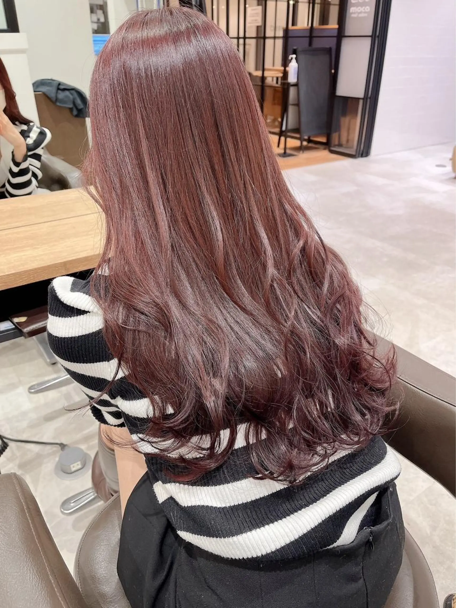 セミロング ピンクラベンダー ヘアカラー 浅井 大雅のヘアスタイル