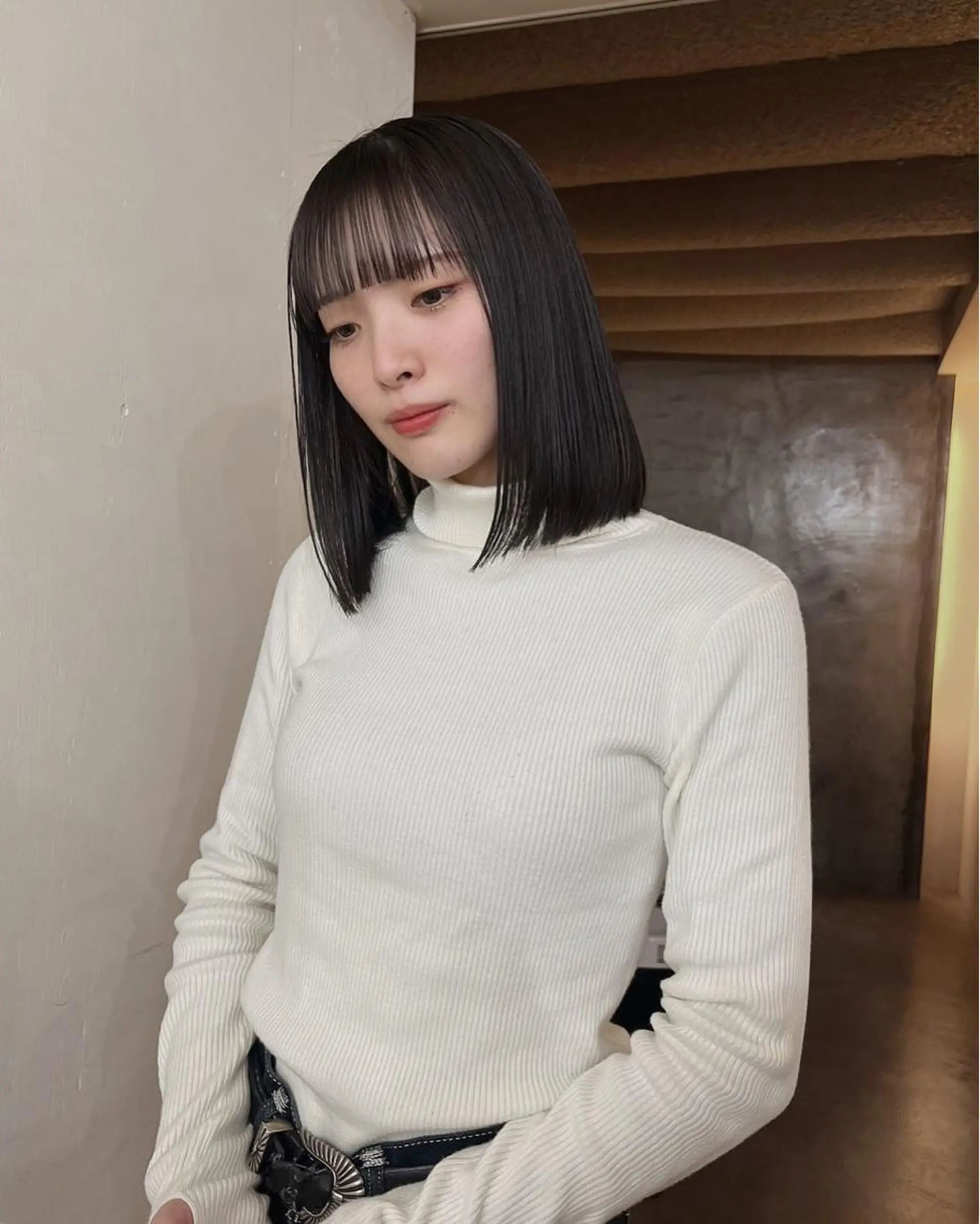 ミディアム SALOWIN新宿三丁目frente所属・髪質改善/艶カラー MISATOのヘアスタイル