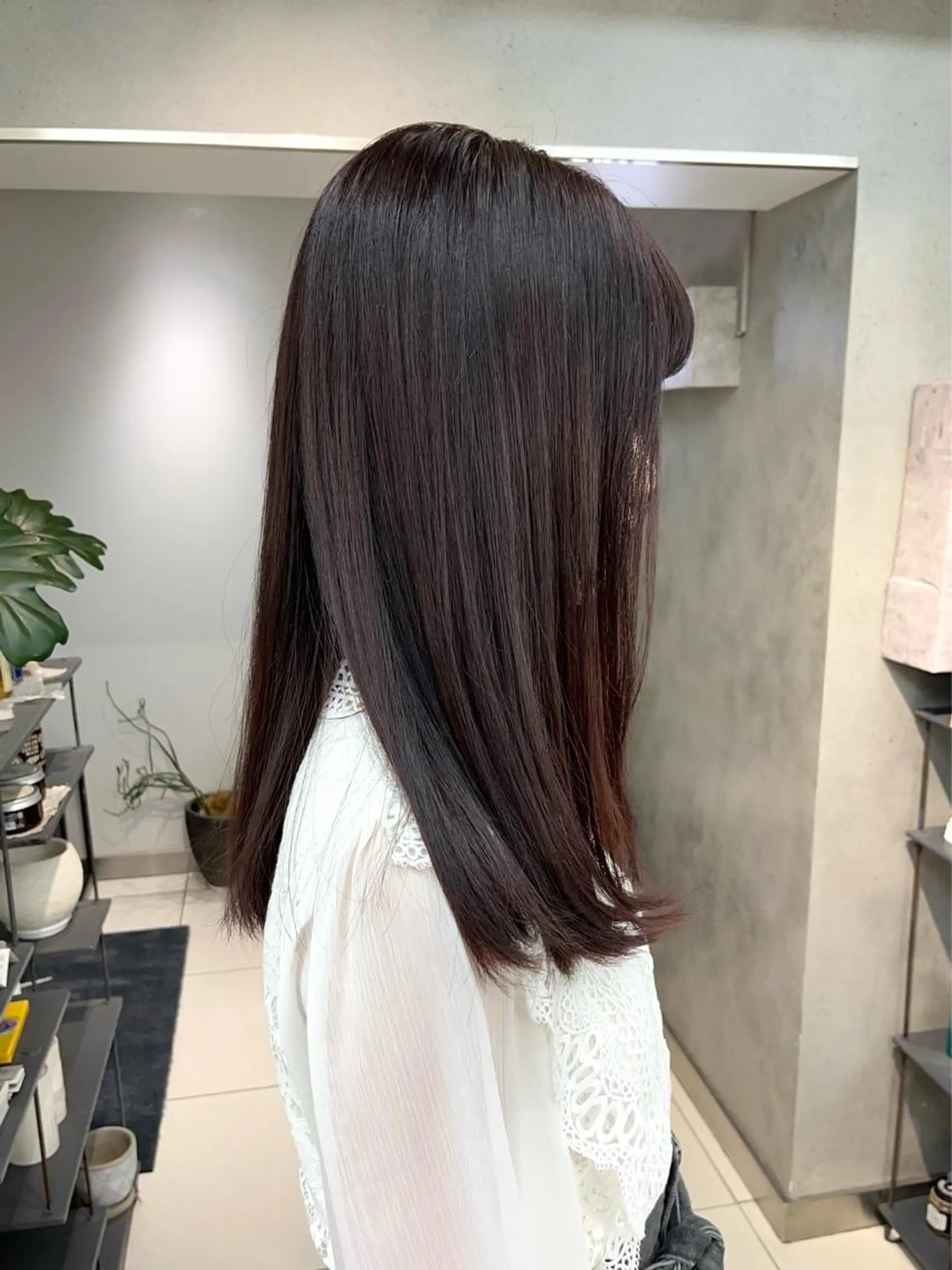 ロング カラー ボブ・顔まわり 💎愛唯(めい)のヘアスタイル