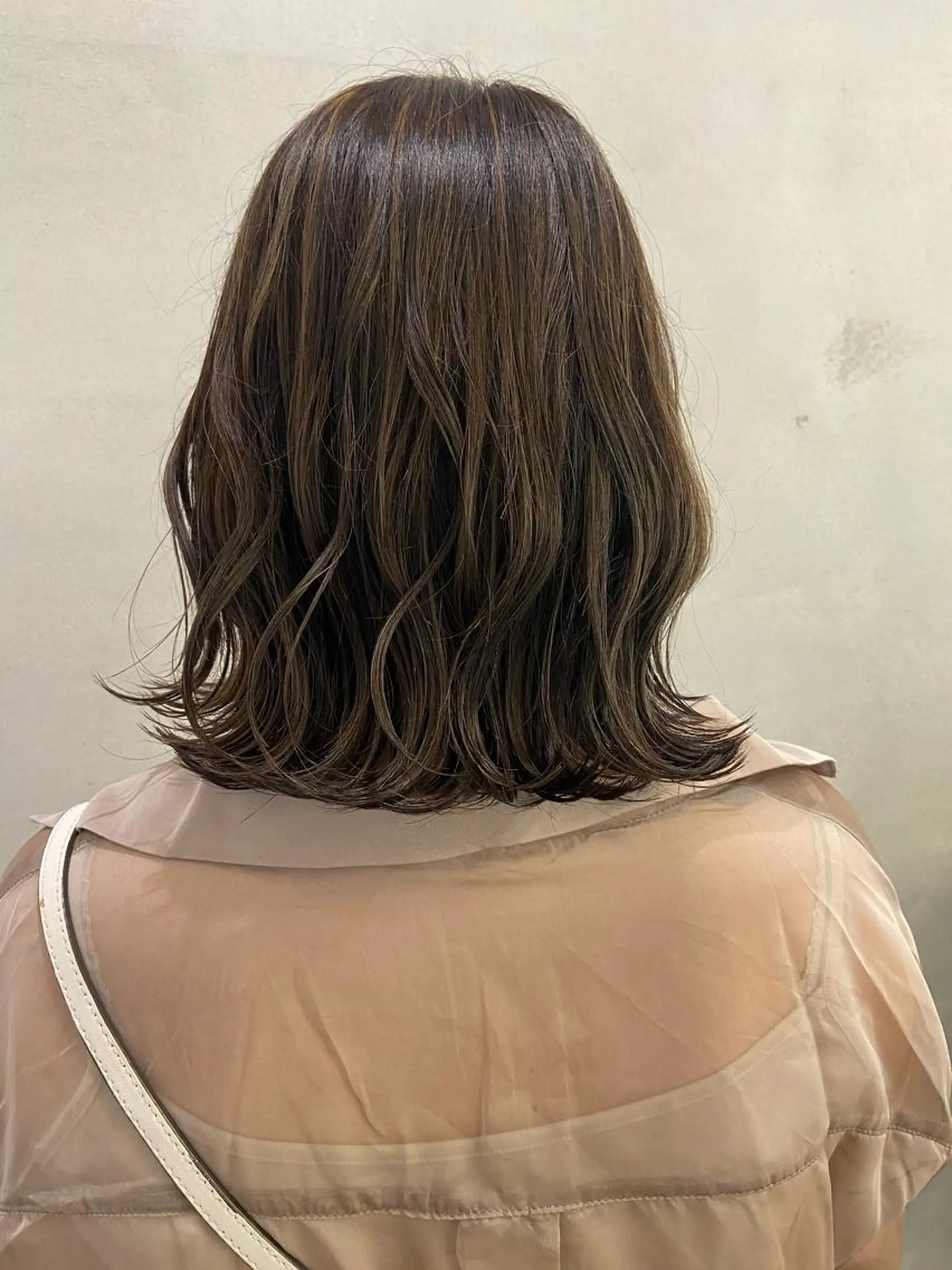 ミディアム カラー ヘアアレンジ ヘアカラー Rinon所属・沖 真琴のヘアスタイル