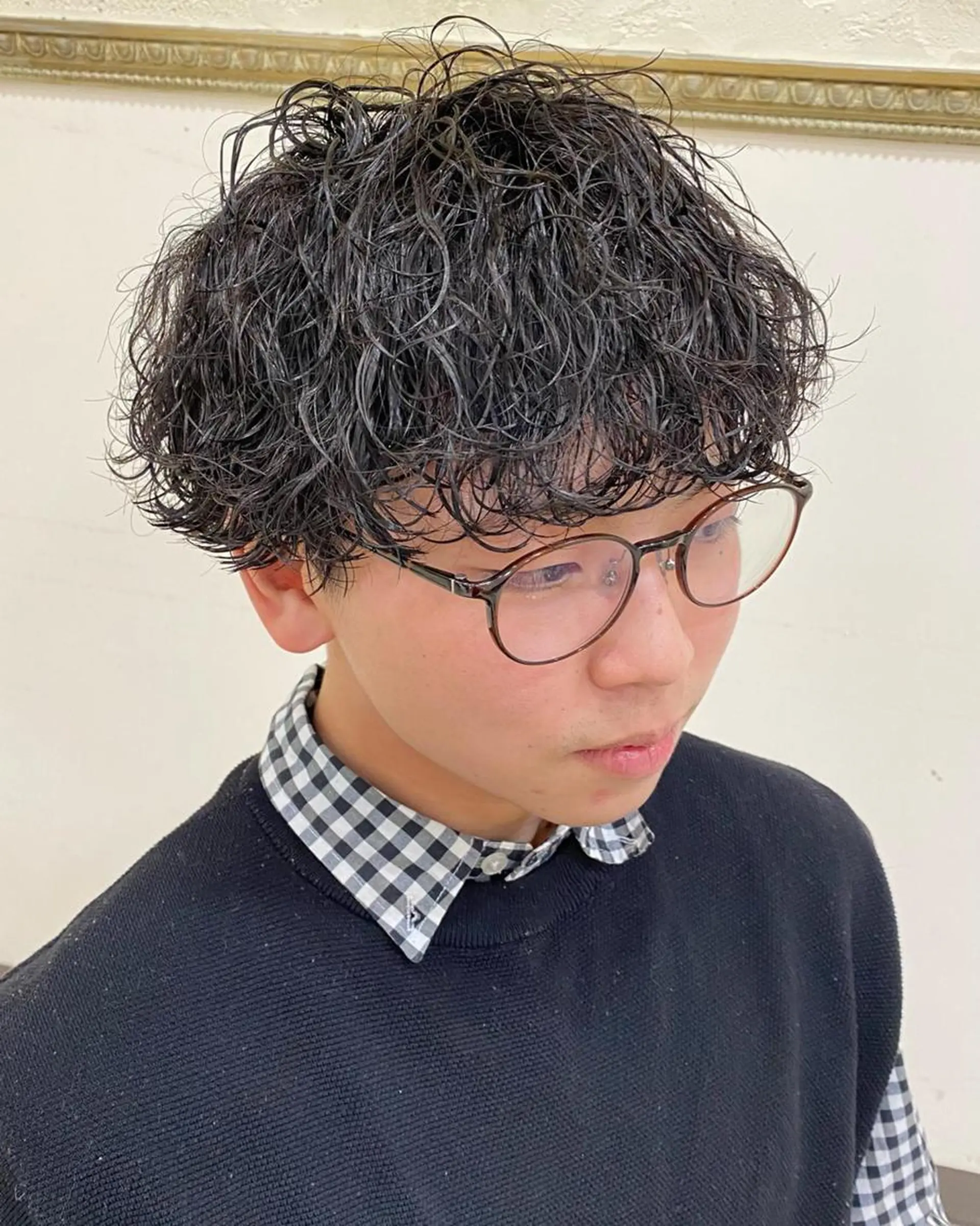 パーマ メンズ フェードカット メンズパーマ プードルパーマ メンズツイストパーマ ツイストスパイラルパーマ 年間2000名担当◎ パーマ職人/仲原佑樹のヘアスタイル