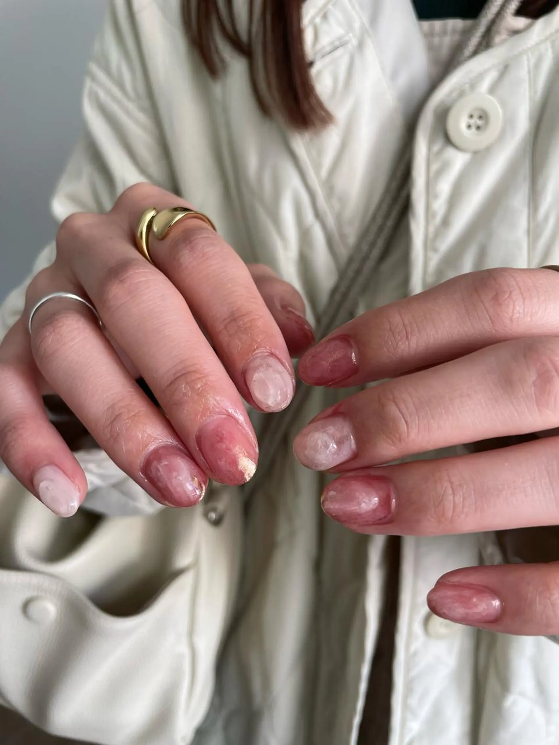 ネイル 【淡色color/ nail】maikoのネイルデザイン