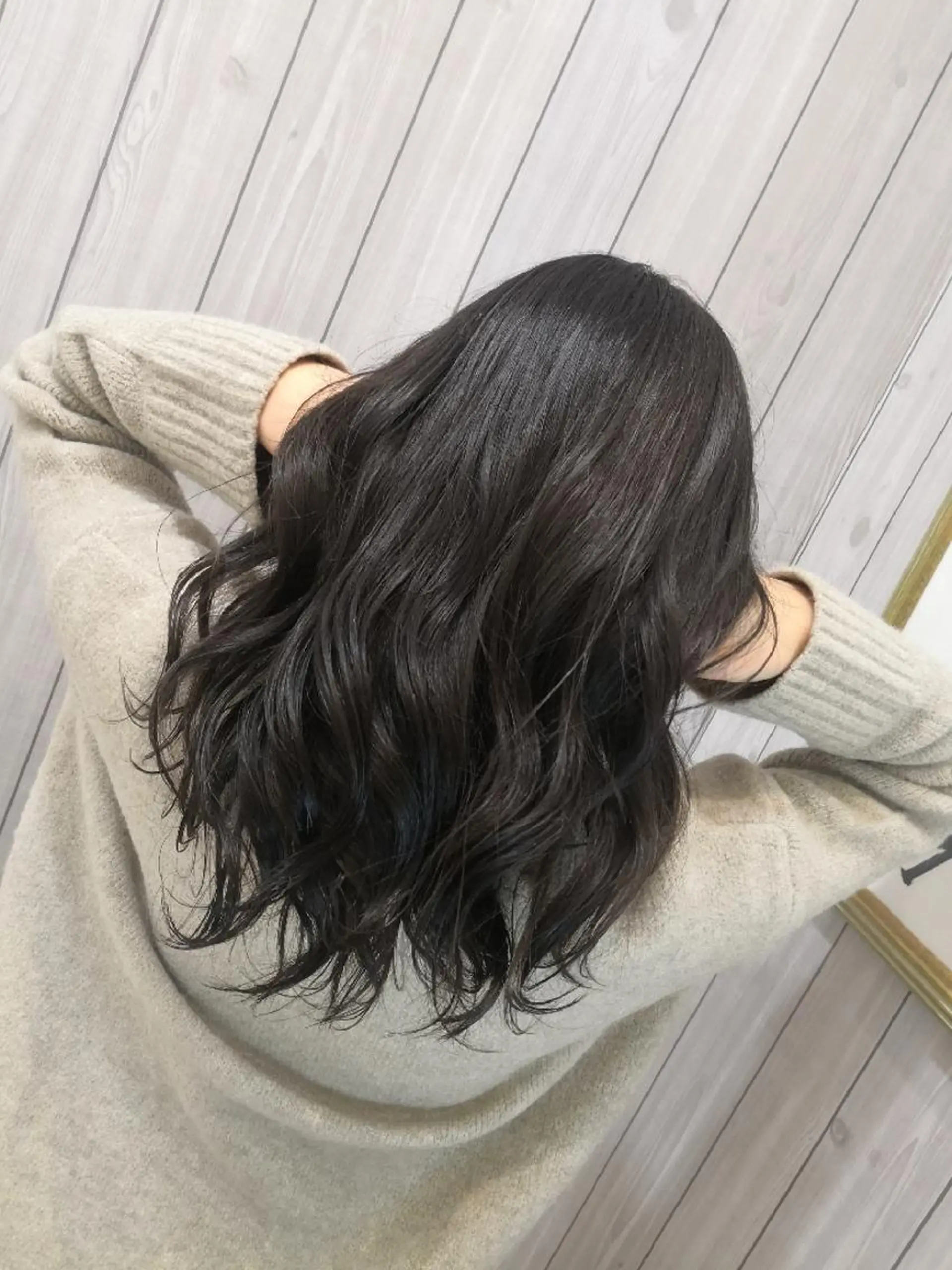 ミディアム カラー ダークグレー ダークグレージュ グレージュ ヨシンモリ ヘアカラー 🩶ハイライトカラー 🩶ASH西葛西鈴木のヘアスタイル