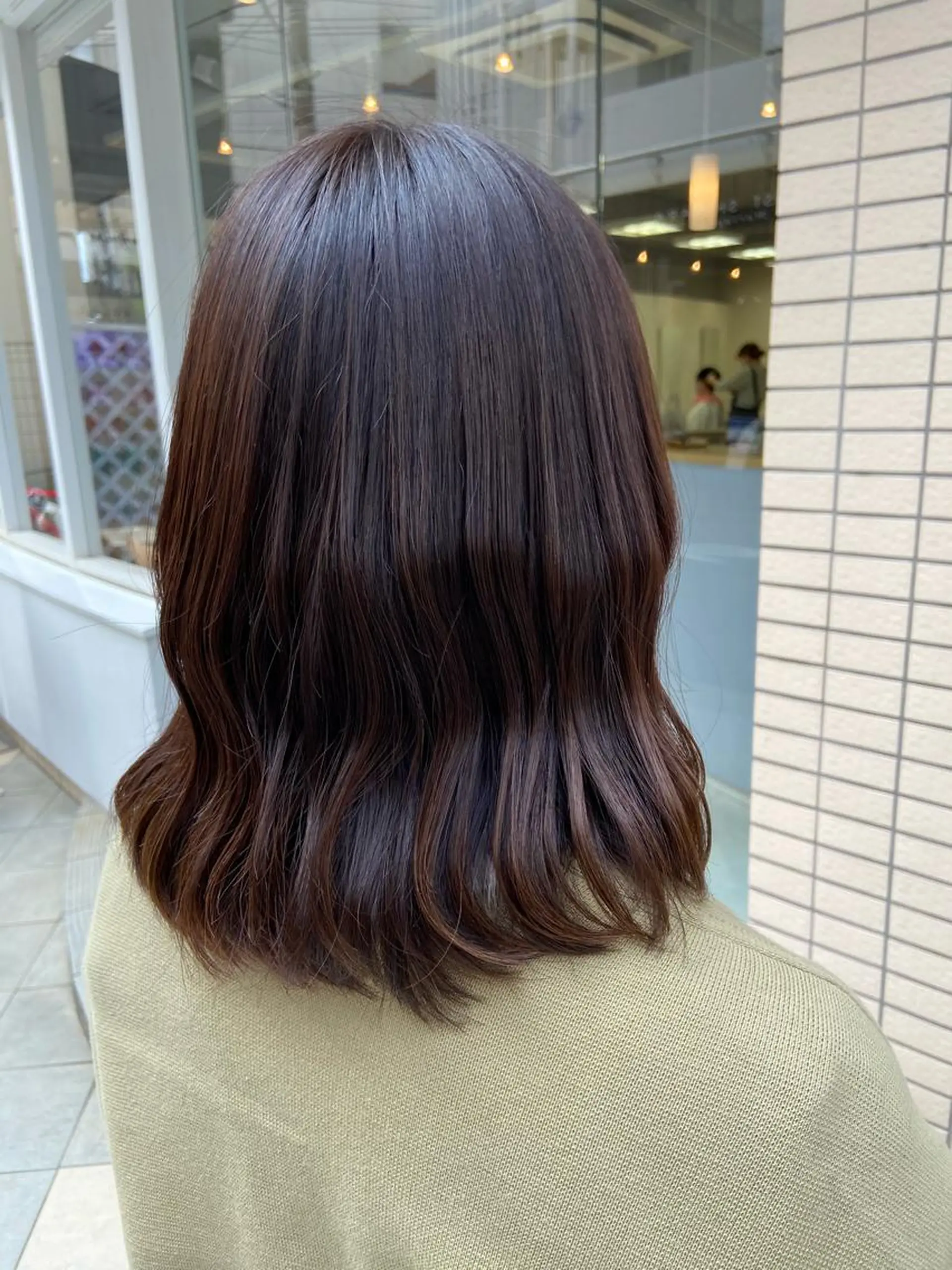 ミディアム カット トリートメント 菊地 美憂のヘアスタイル