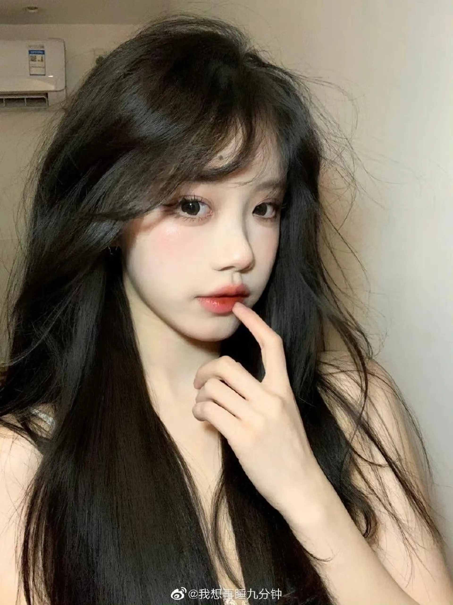 ロング カラー カット 🤍大人っぽ韓国暗髪 🤍Asuka🤍のヘアスタイル