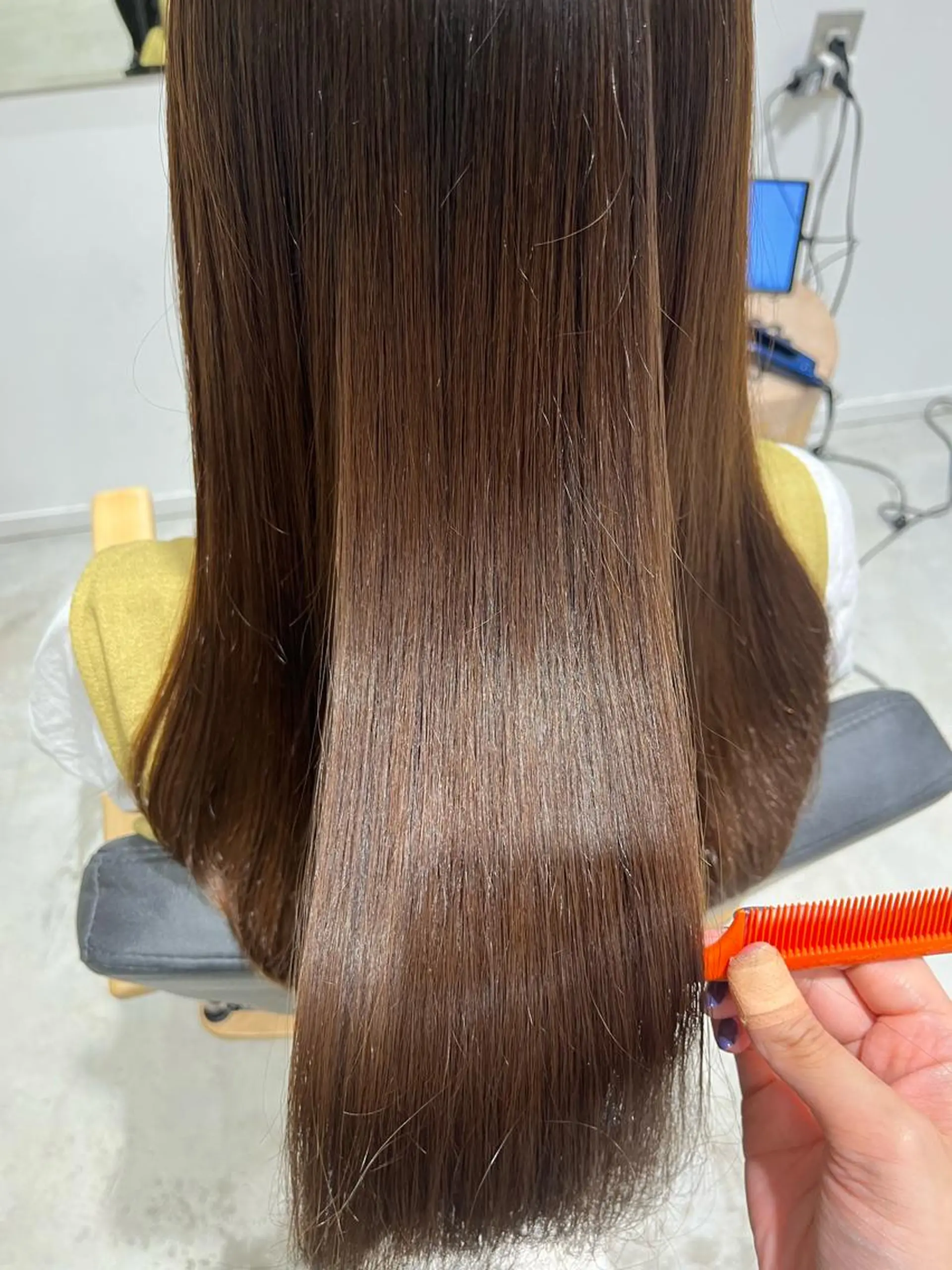 ロング カット 縮毛矯正 ボブ/美髪矯正 /佐藤 奈巳のヘアスタイル