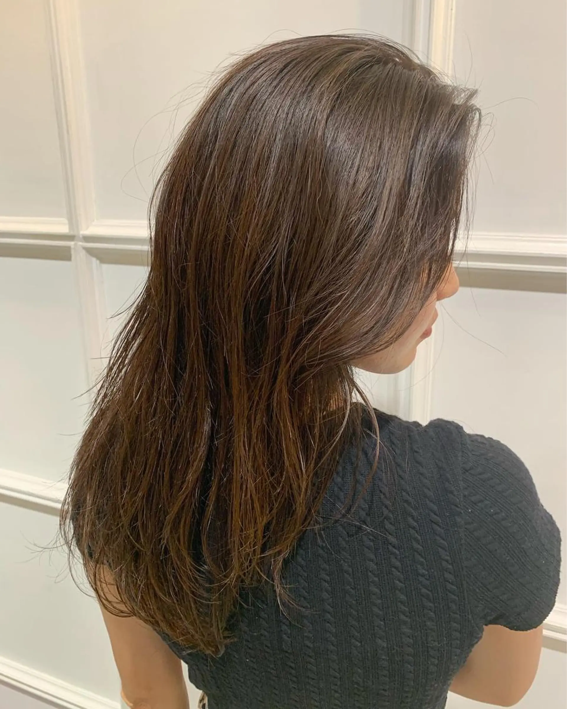 ロング カラー 髪質改善カラー&TR 縮毛矯正/弱酸性矯正のヘアスタイル