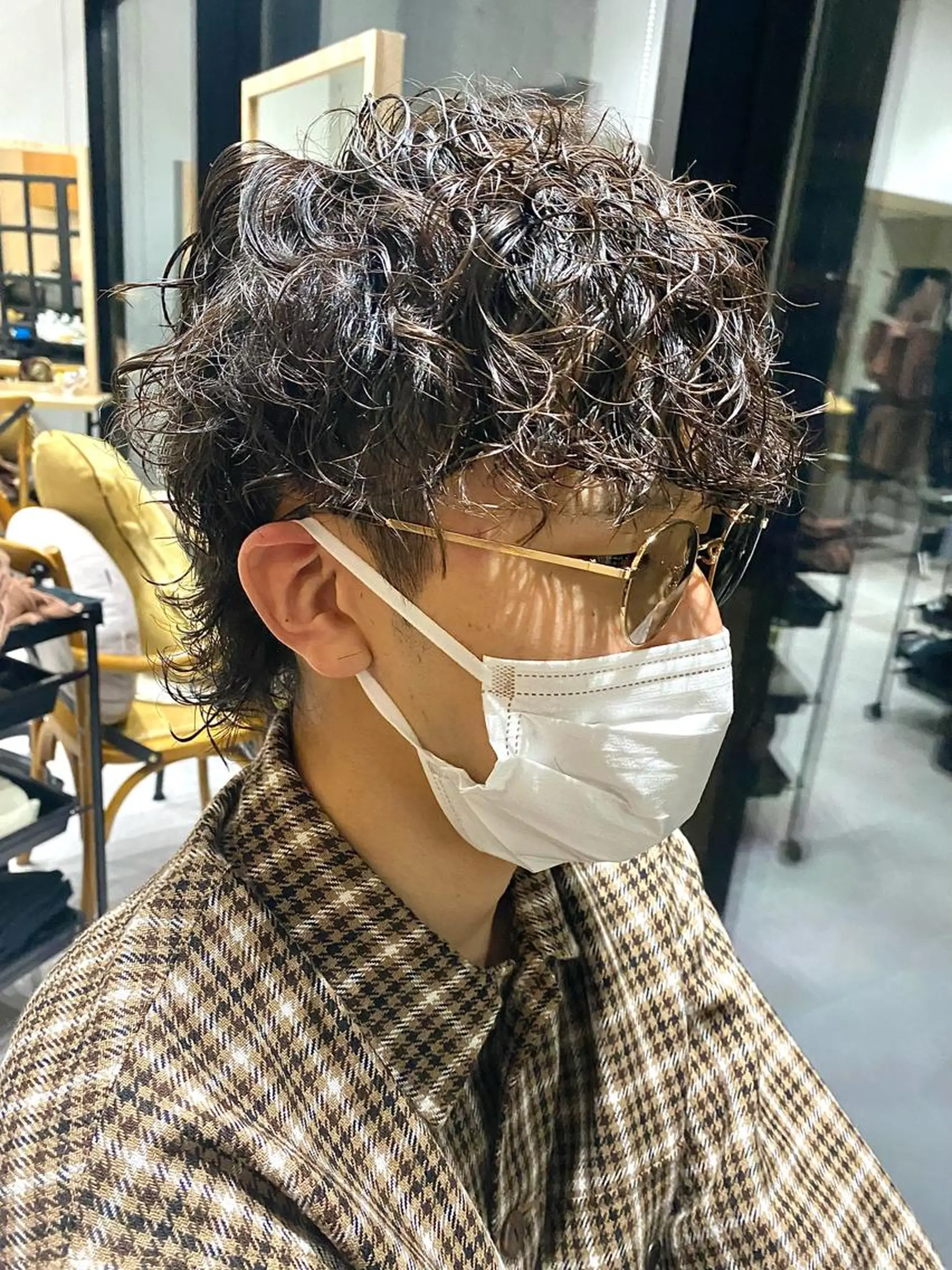 ミディアム パーマ メンズ カット パーマ トリートメント Dxxxx III所属・女性目線の大人 メンズ*Ayakaのヘアスタイル