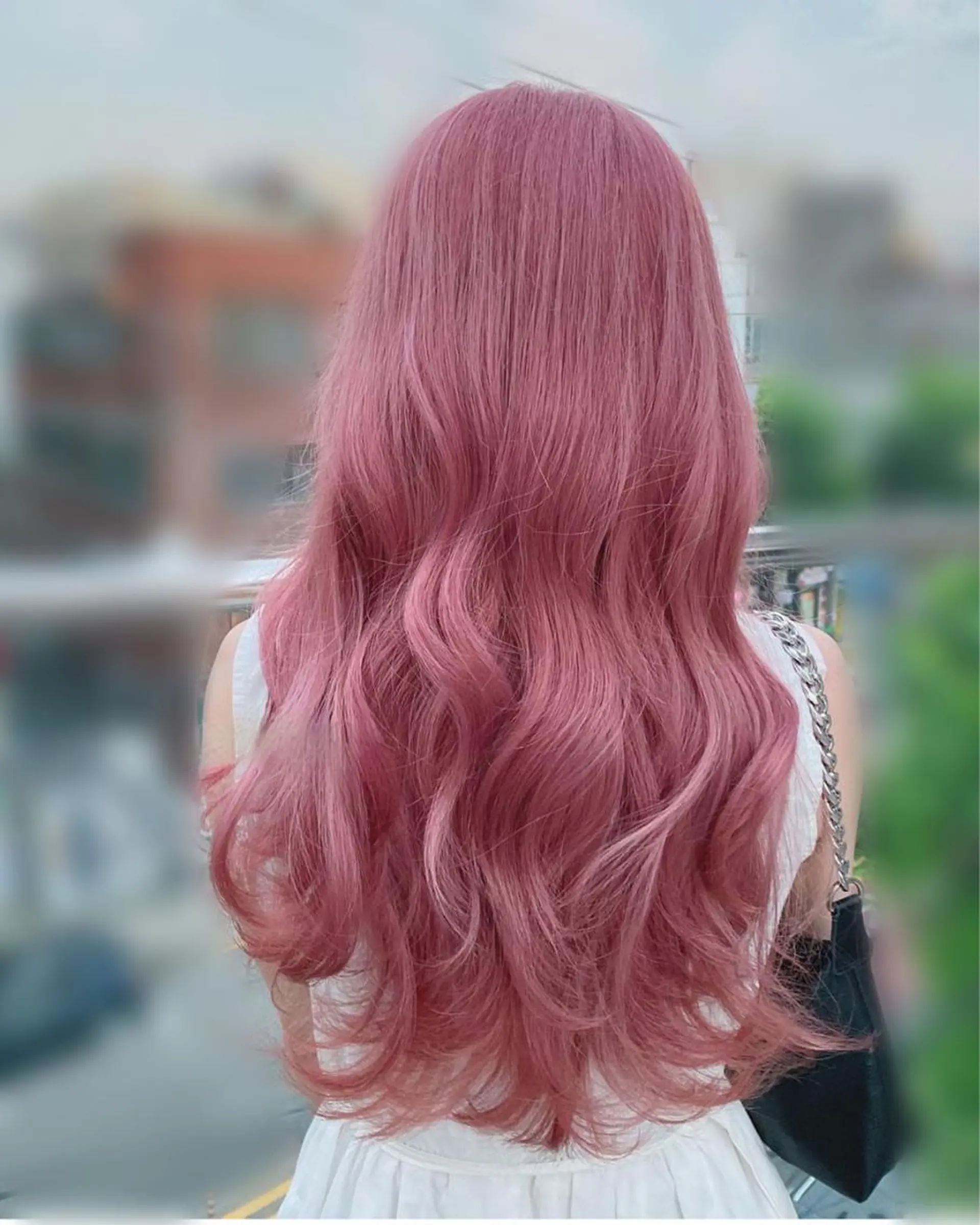 ロング カラー ヘアアレンジ 🎀韓国スリムタッキ 羽エクステ🎀kiiのヘアスタイル