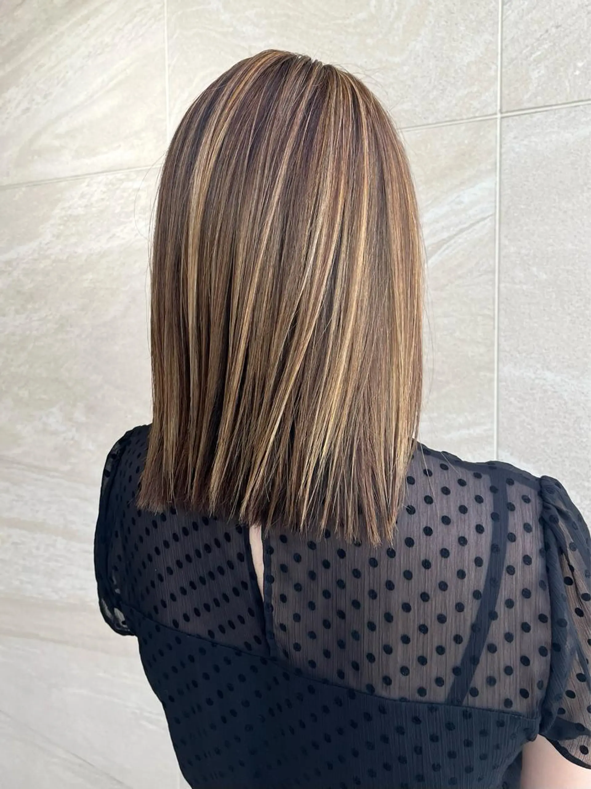 ミディアム カラー レイヤー,ボブ / 彩未のヘアスタイル